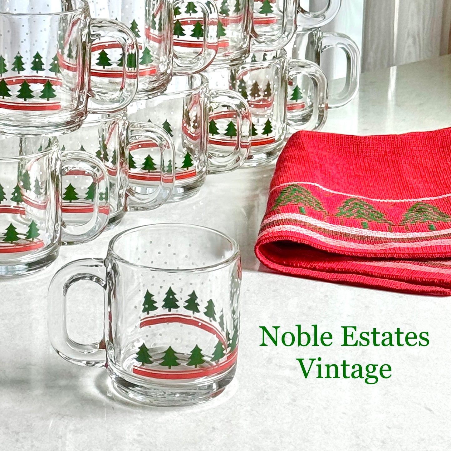 Vintage Libbey Winterland Mugs - 14 Available