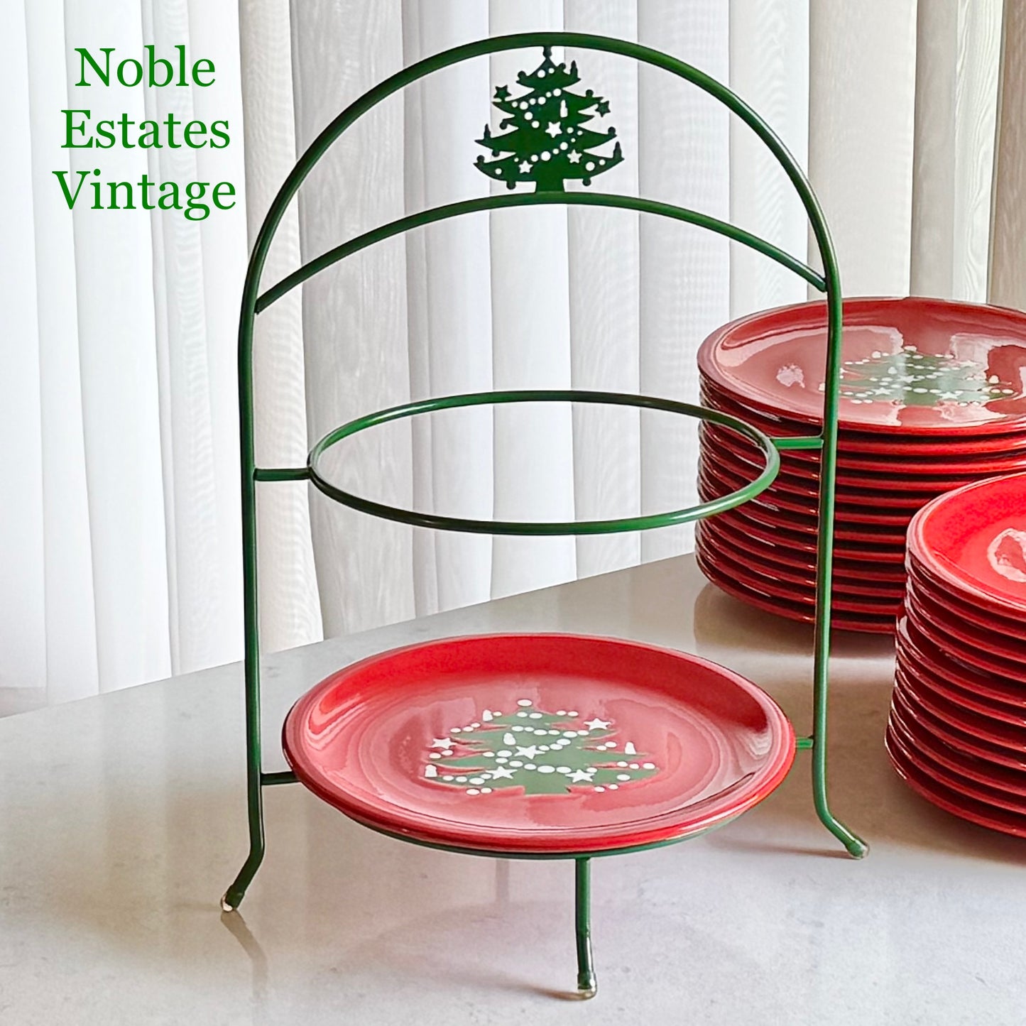 Vintage Waechtersbach Christmas Tree Plate Holder