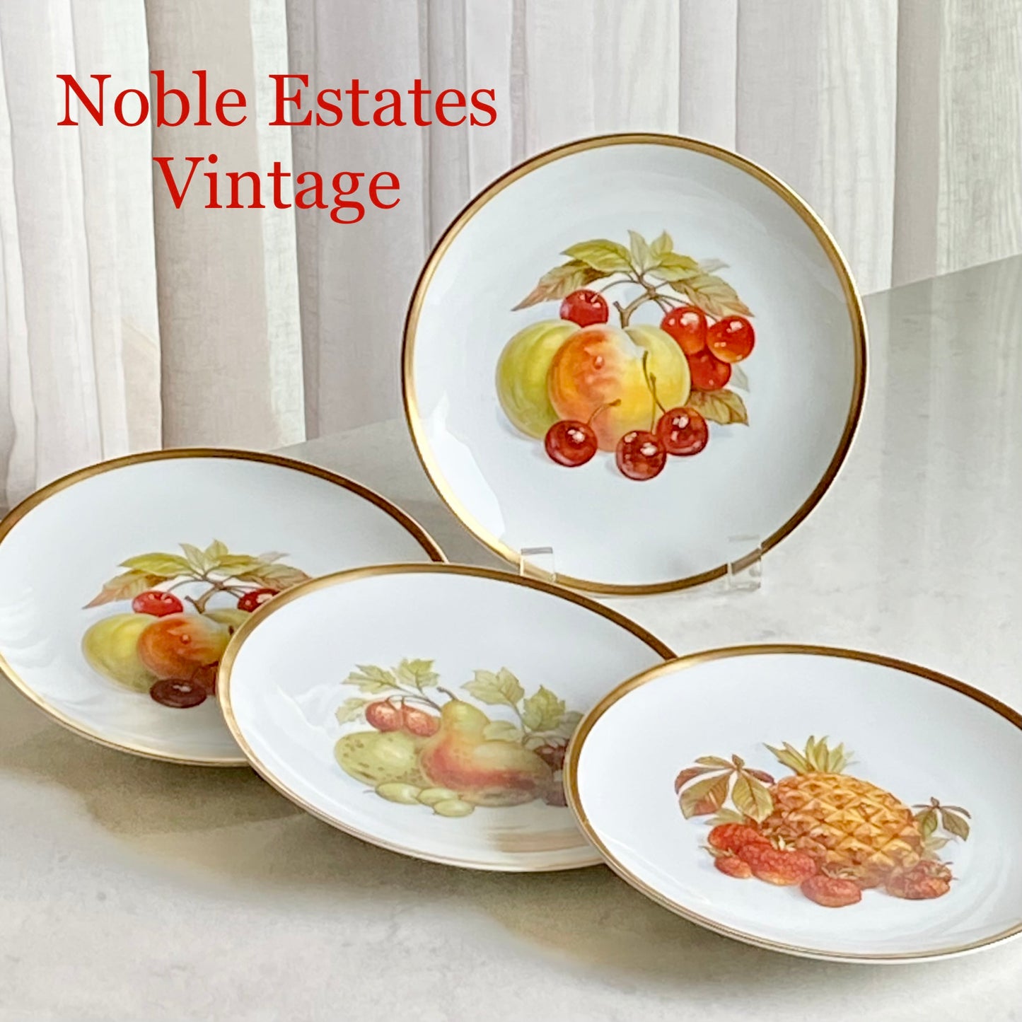 Vintage Jaeger Harvest Plates (circa 1964 - 1970) - Set of 4