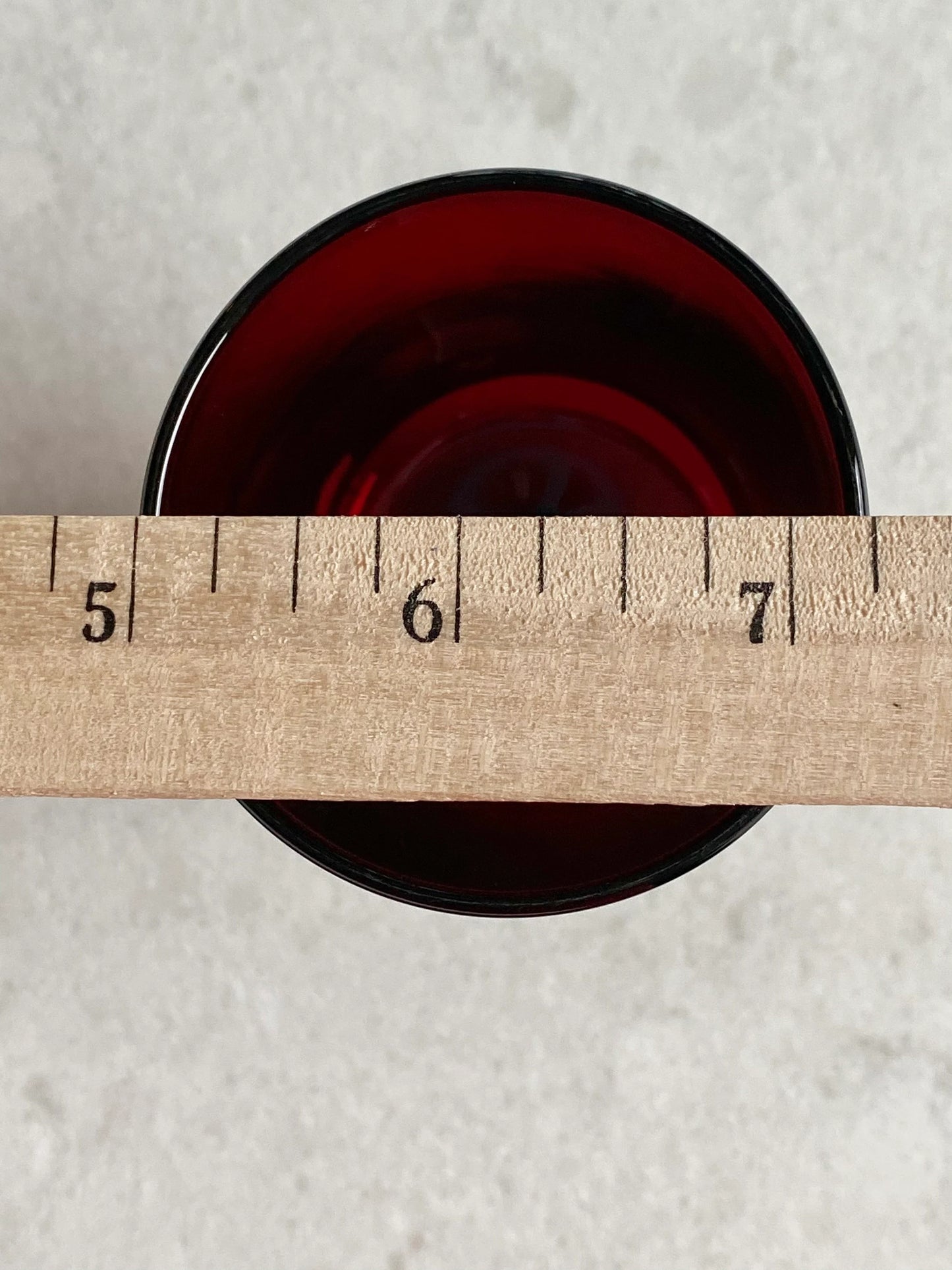 Vintage Cristal D'Arques-Durand Cavalier Ruby Red Glasses - Set of 12