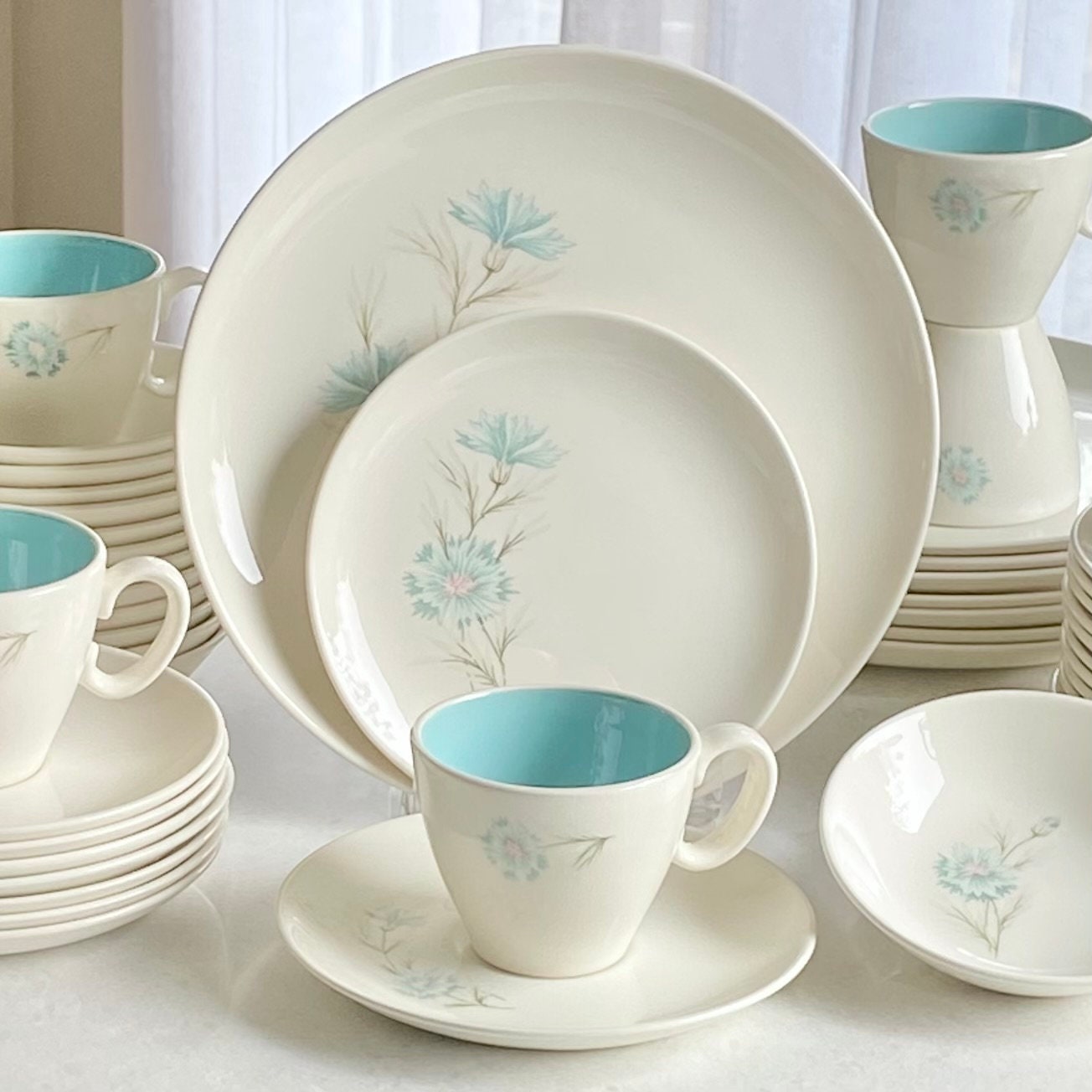 Vintage Taylor Smith Ever Yours Boutonniere Dishes - Service for 18 available, sold in sets of 6 place settings