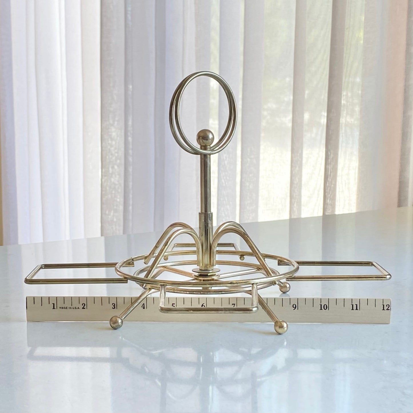 Vintage Hazel Atlas Rotating Metal Stand for Colony 6-1/8 in Bowls - STAND ONLY