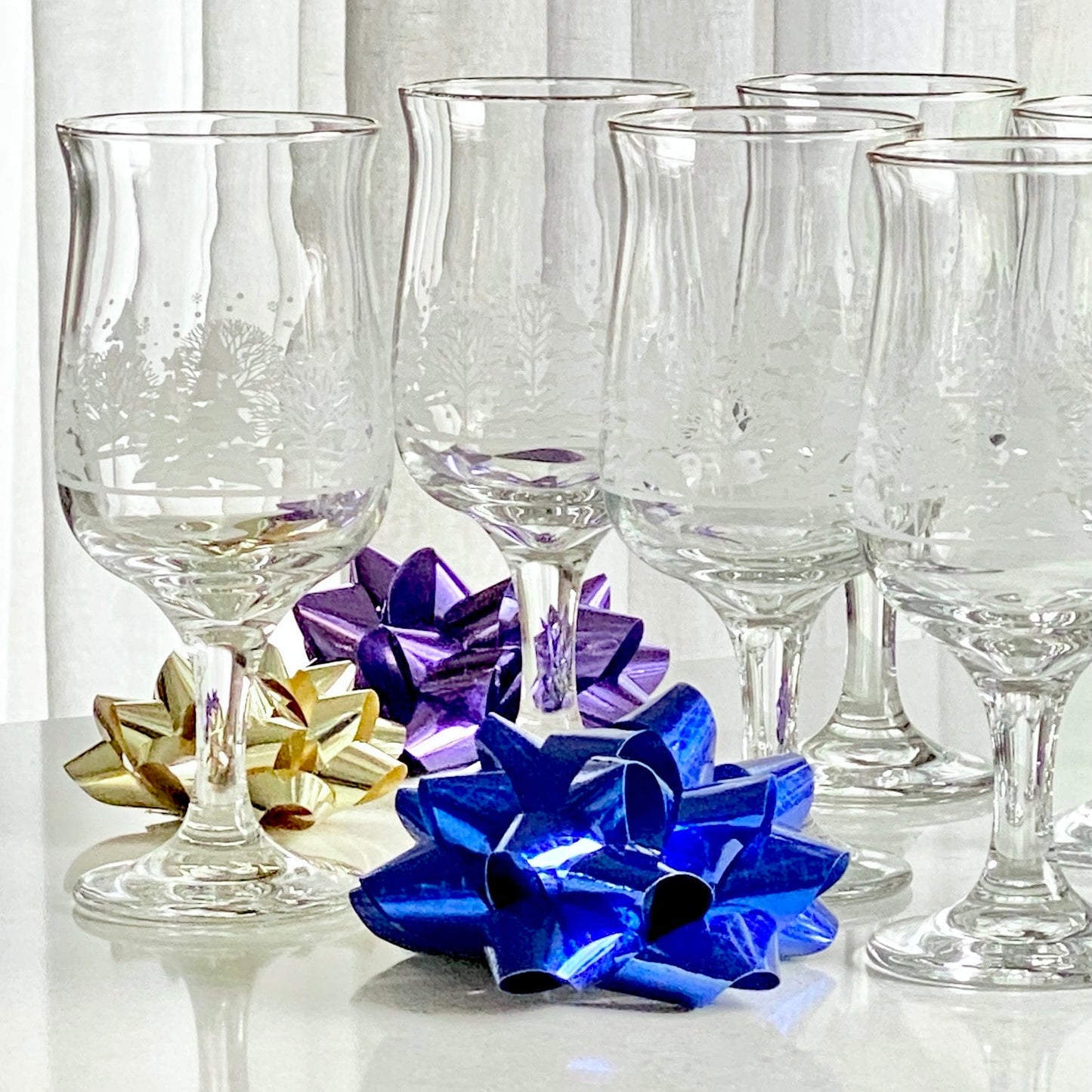 Vintage Lynn's Christmas Pines Glasses Made for Arby's - 18 Available