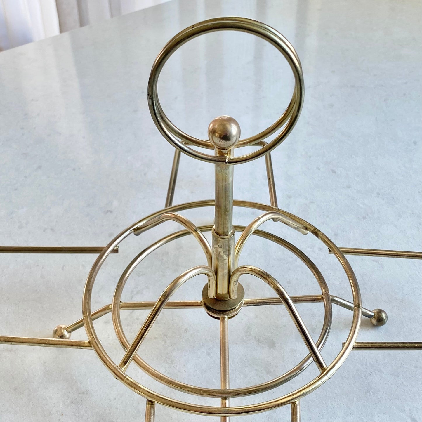 Vintage Hazel Atlas Rotating Metal Stand for Colony 6-1/8 in Bowls - STAND ONLY