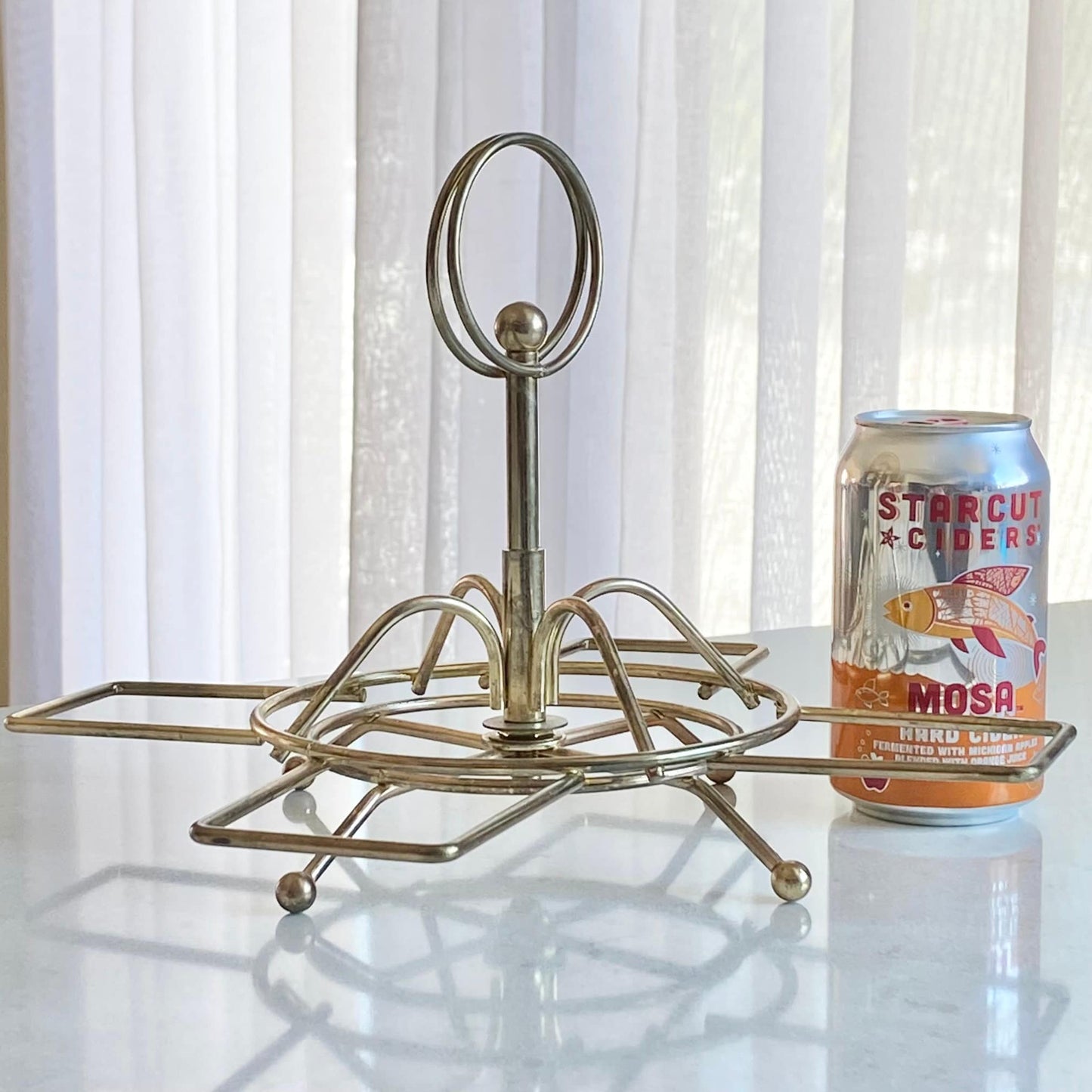 Vintage Hazel Atlas Rotating Metal Stand for Colony 6-1/8 in Bowls - STAND ONLY