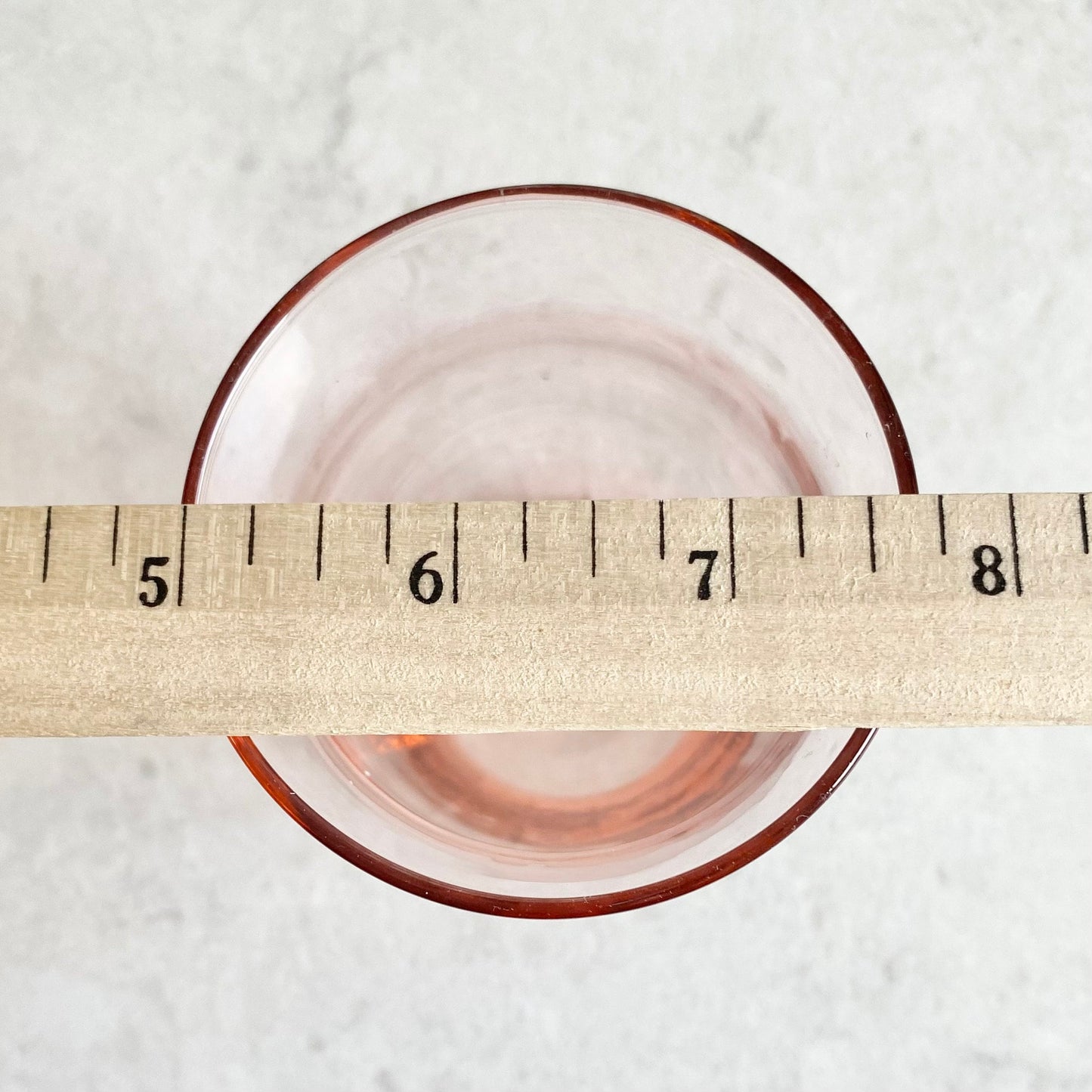 Vintage Pink Optic Panel Tumblers - Set of 8