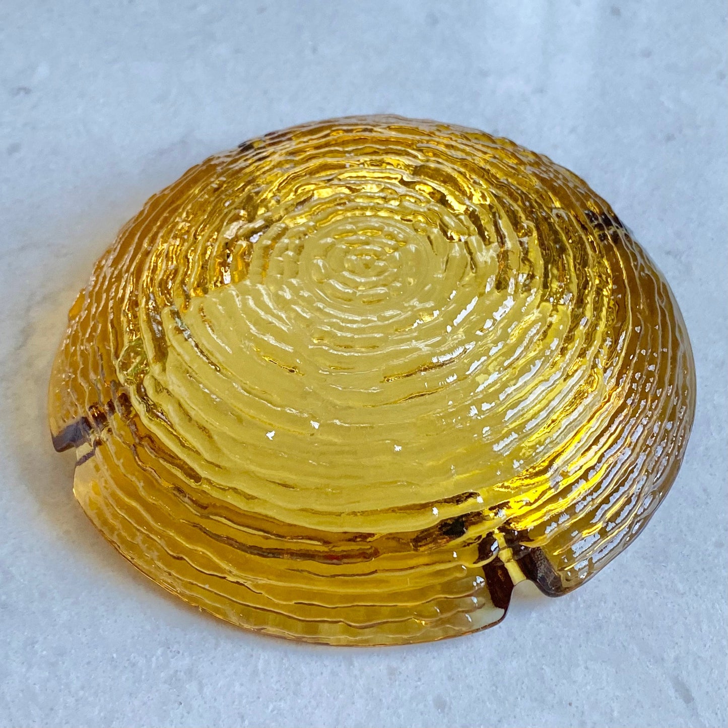 Vintage Anchor Hocking Soreno Gold 6-1/4 inch Ashtray (circa 1966 - 1970)