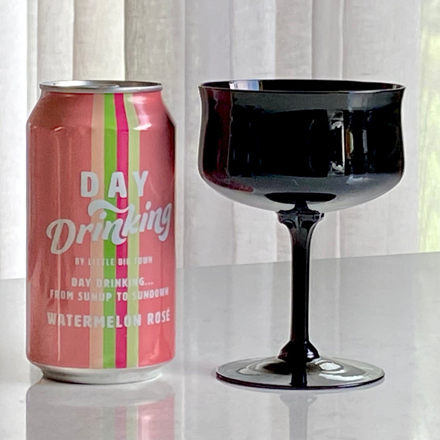 Vintage Lenox Midnight Mood Black Glasses (circa 1974 - 1982) - Set of 12