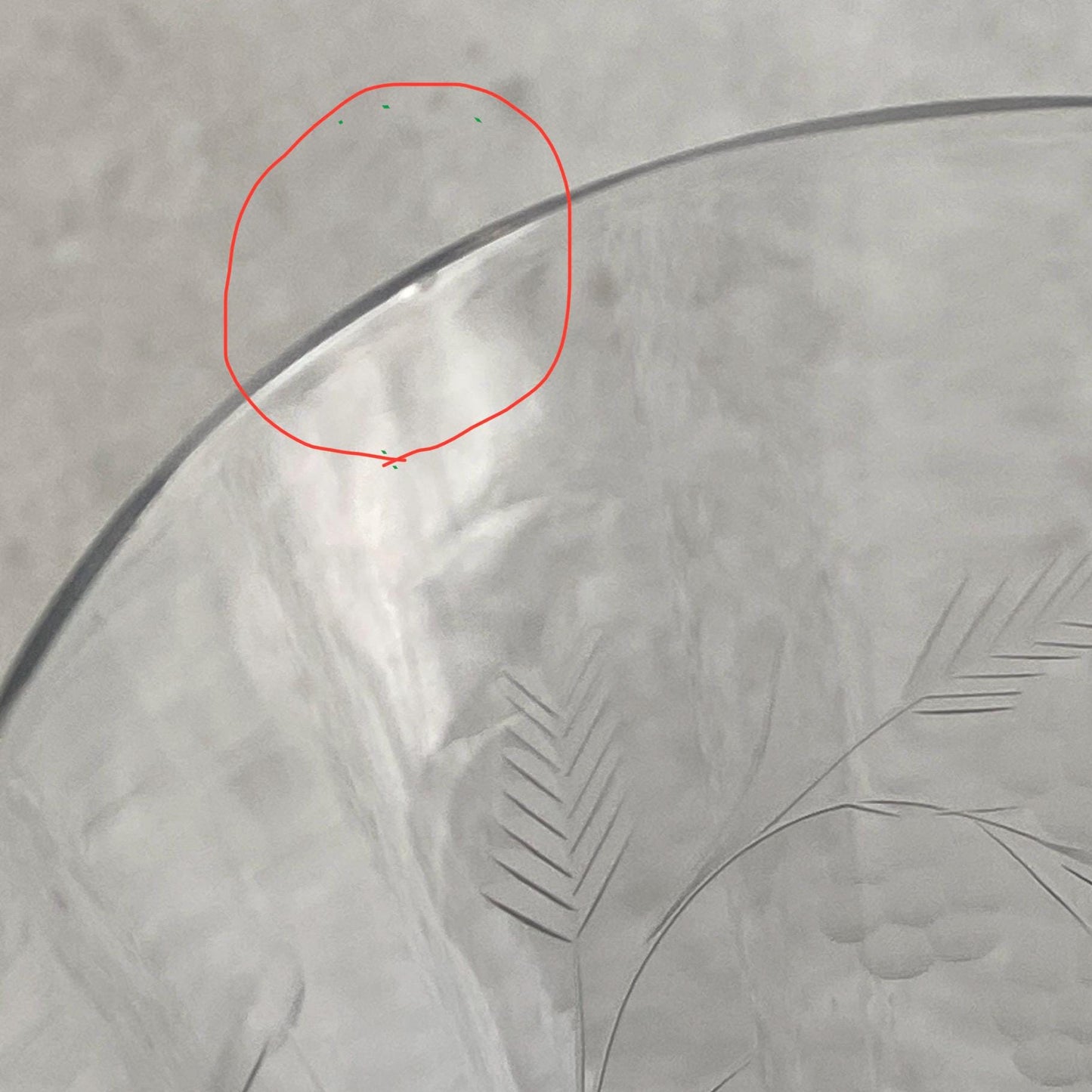 Vintage Etched Glasses- Set of 4 (Set #4008)