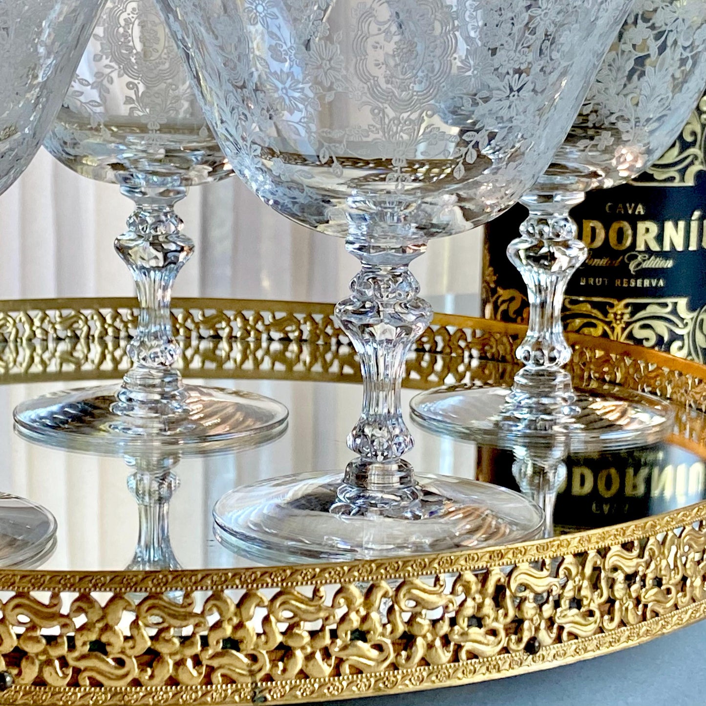 Vintage Tiffin June Night Glasses (circa 1941 - 1966) - Set of 8
