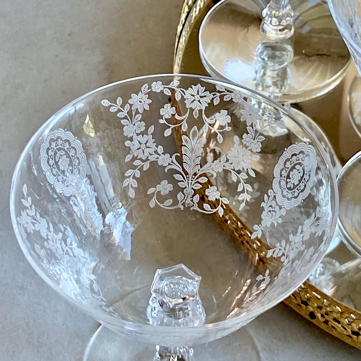 Vintage Tiffin June Night Glasses (circa 1941 - 1966) - Set of 8