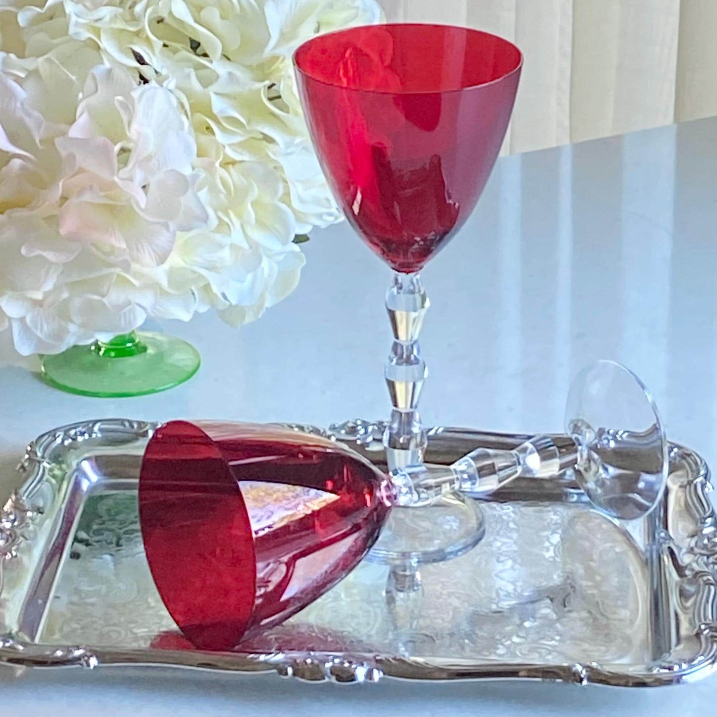 Vintage Lenox Ruby Carat Glasses (circa 2000 - 2001) - Set of 2