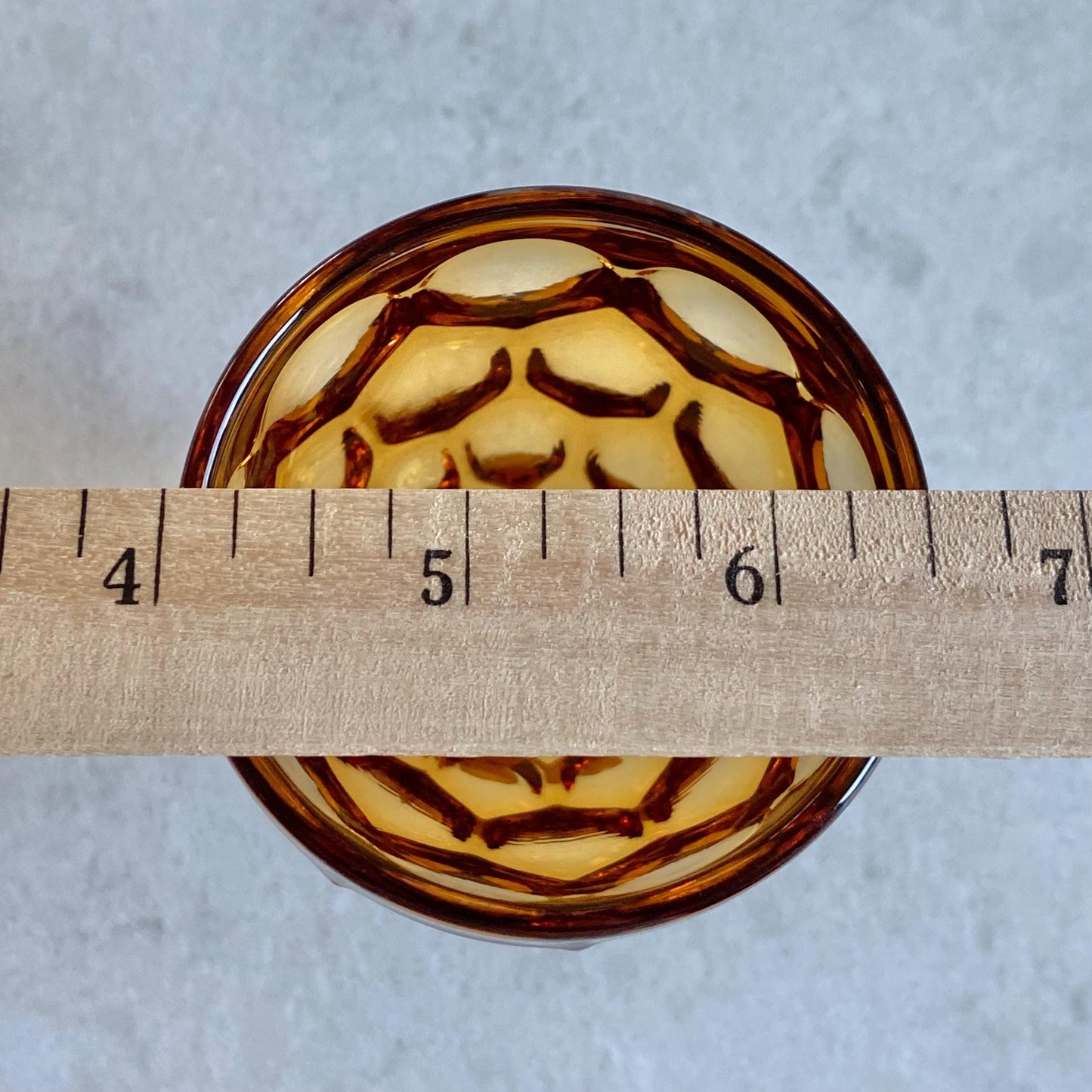 Vintage Imperial Provincial Honeycomb Thumbprint Glasses - Mixed set of 4