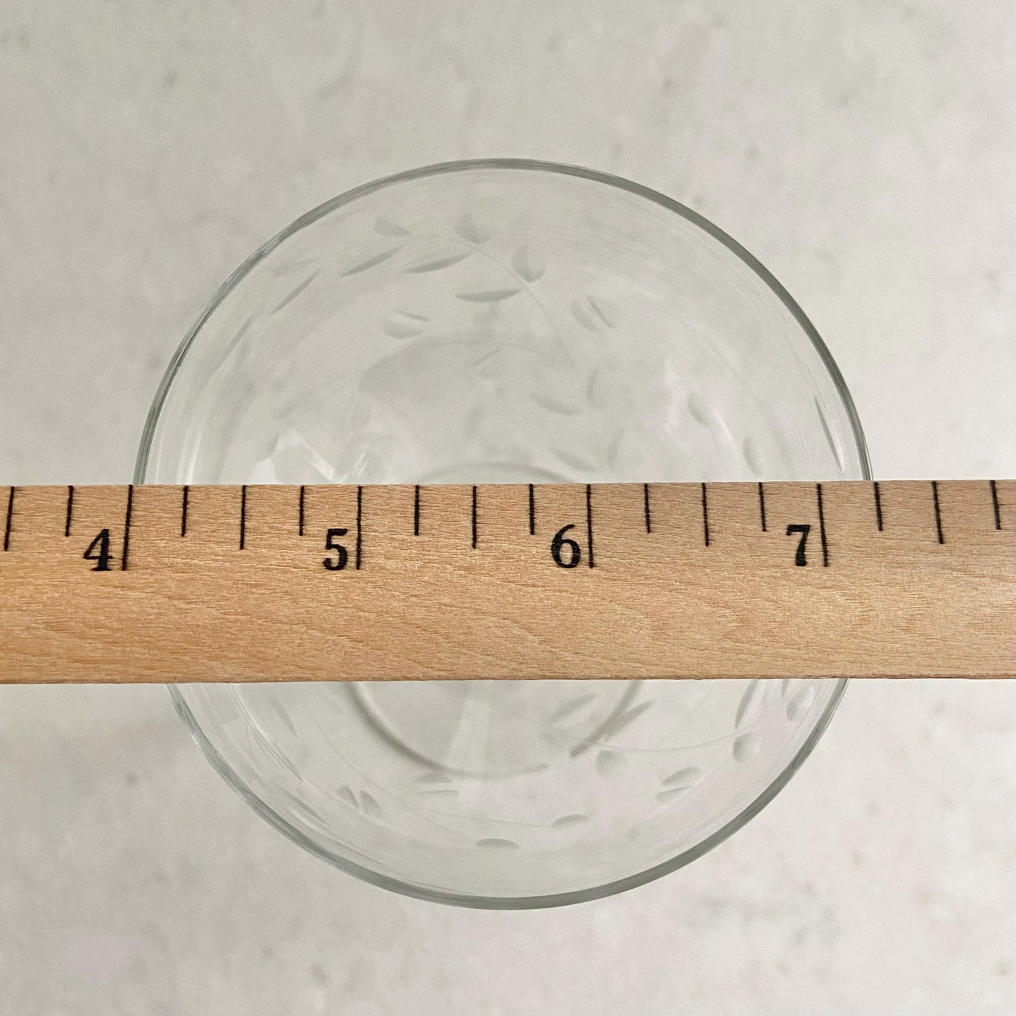 Vintage Etched Glasses - Set of 6 (#6G1)