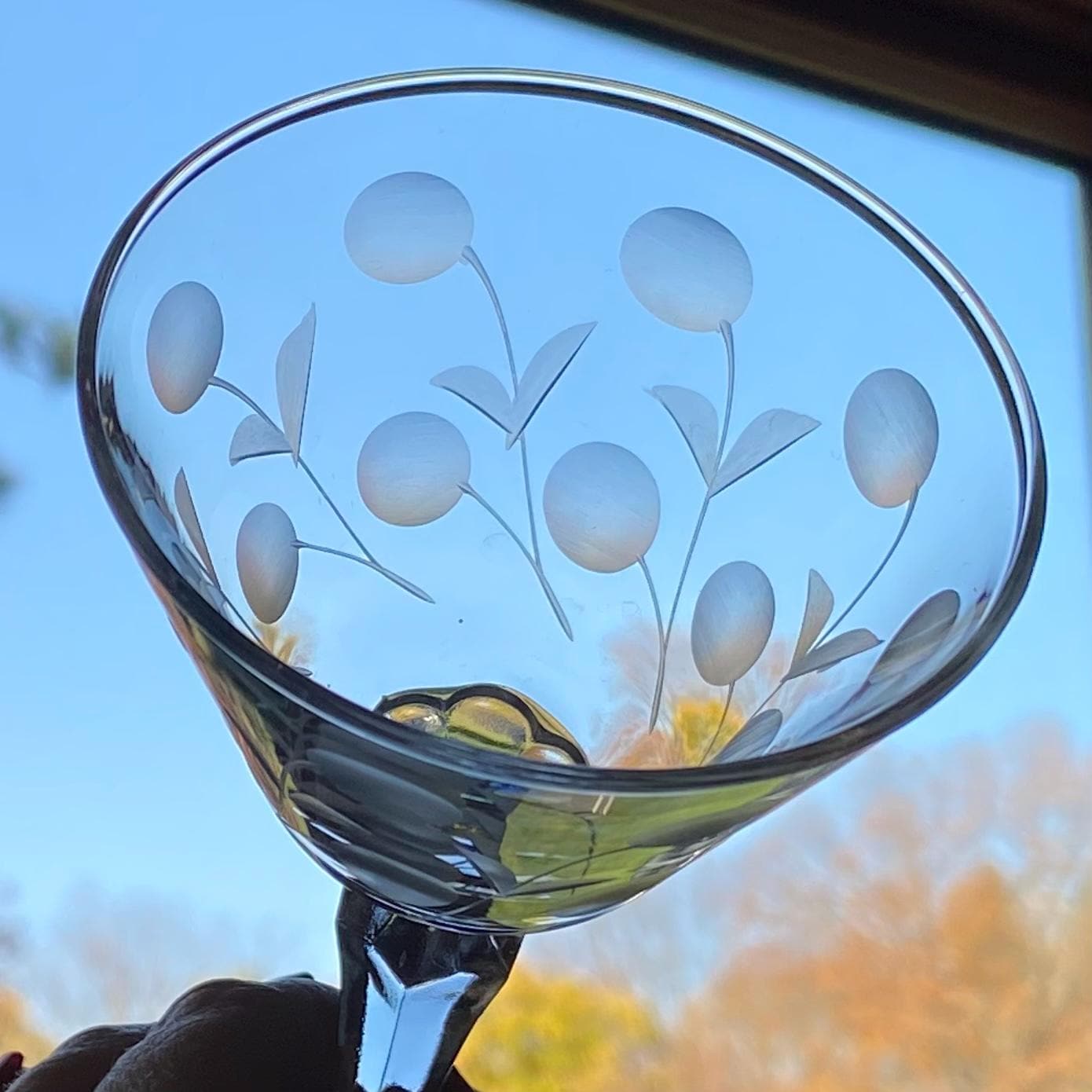 Vintage Libbey Carlton Dot Glasses - Set of 9