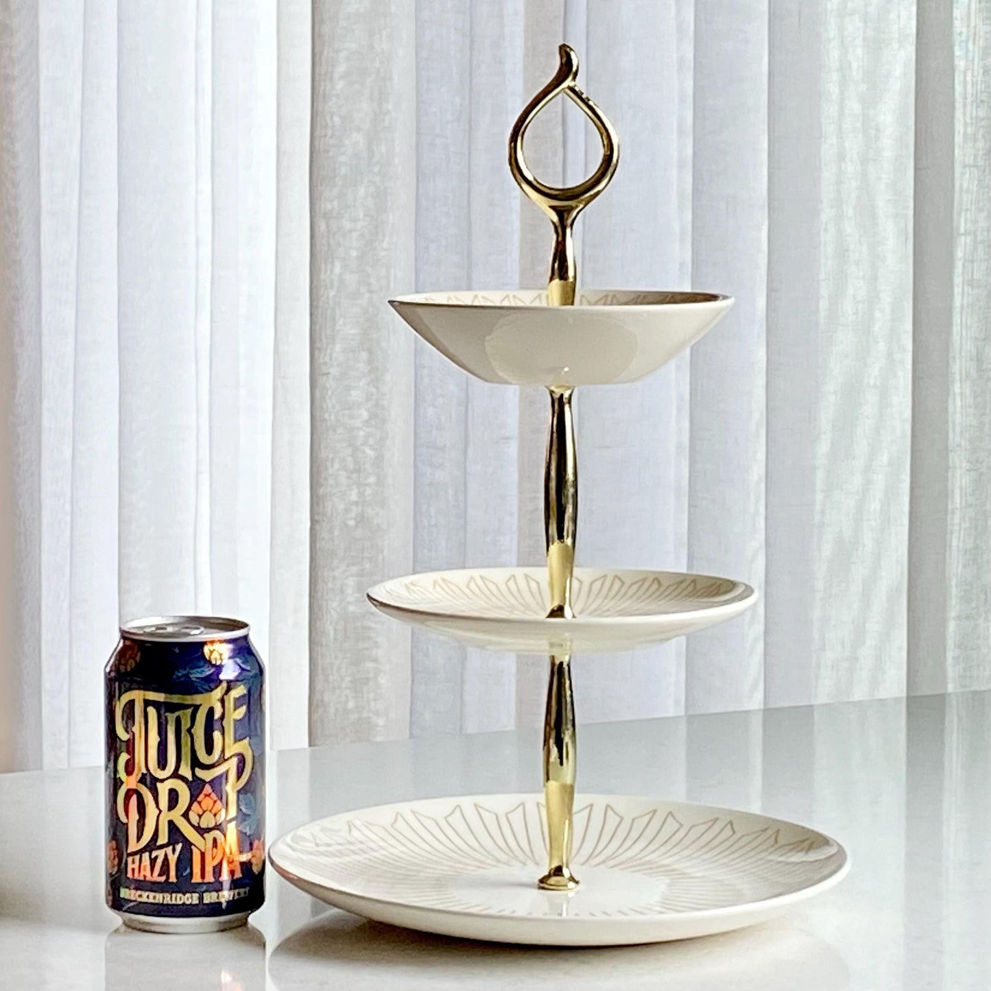 Vintage Royal Ironstone Three-Tier Tidbit Stand