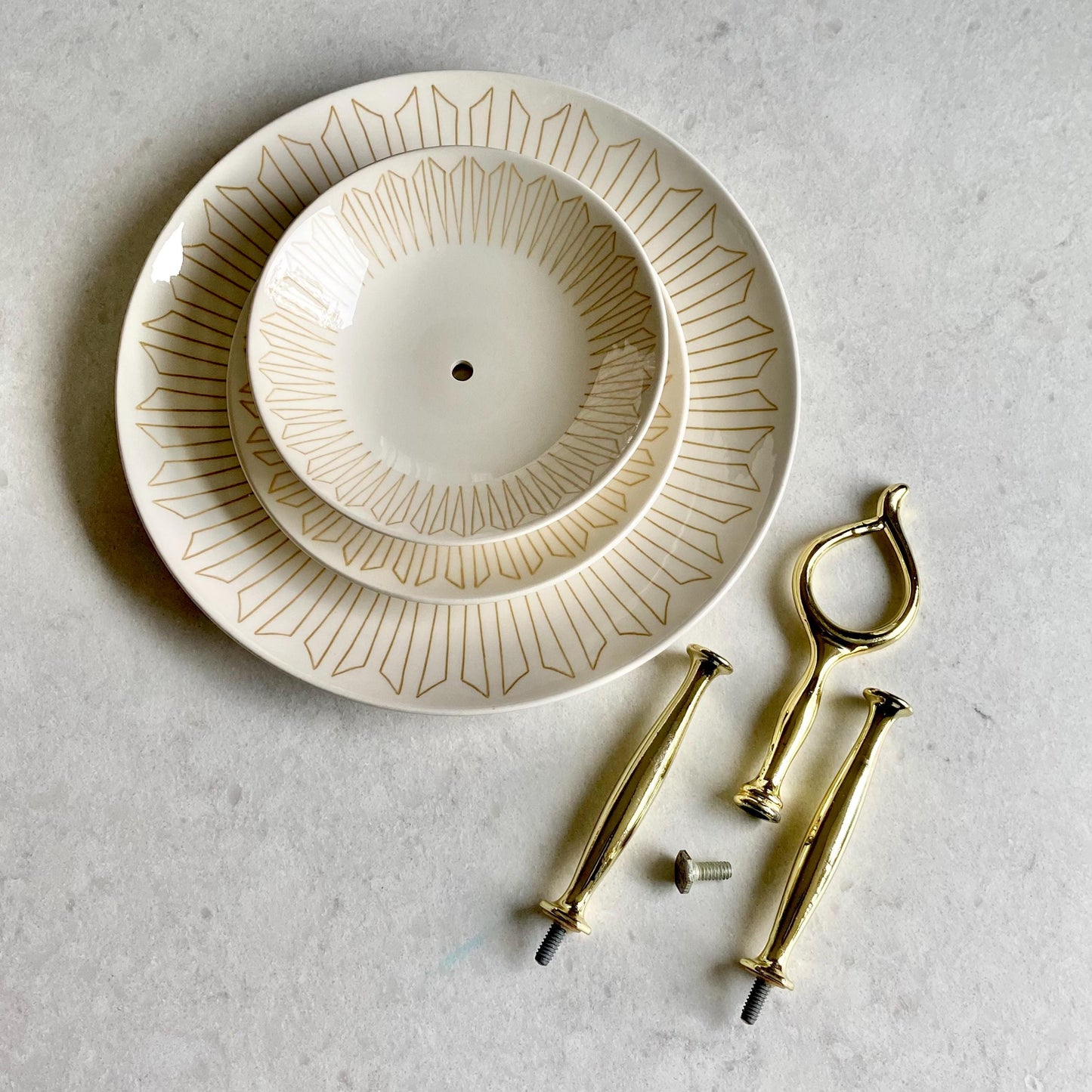 Vintage Royal Ironstone Three-Tier Tidbit Stand