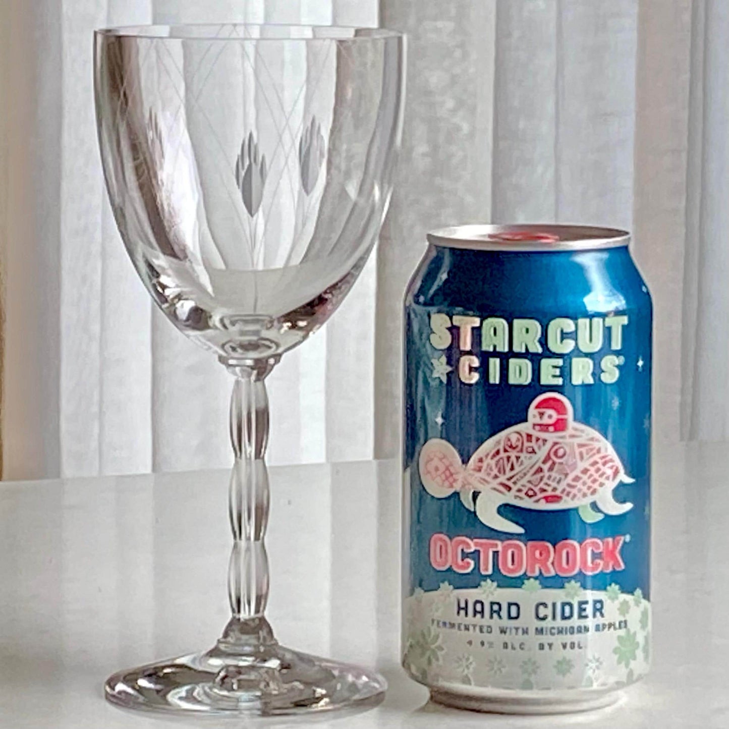 Vintage Fostoria Heraldry Etched Glasses (circa 1935 - 1969) - Set of 7