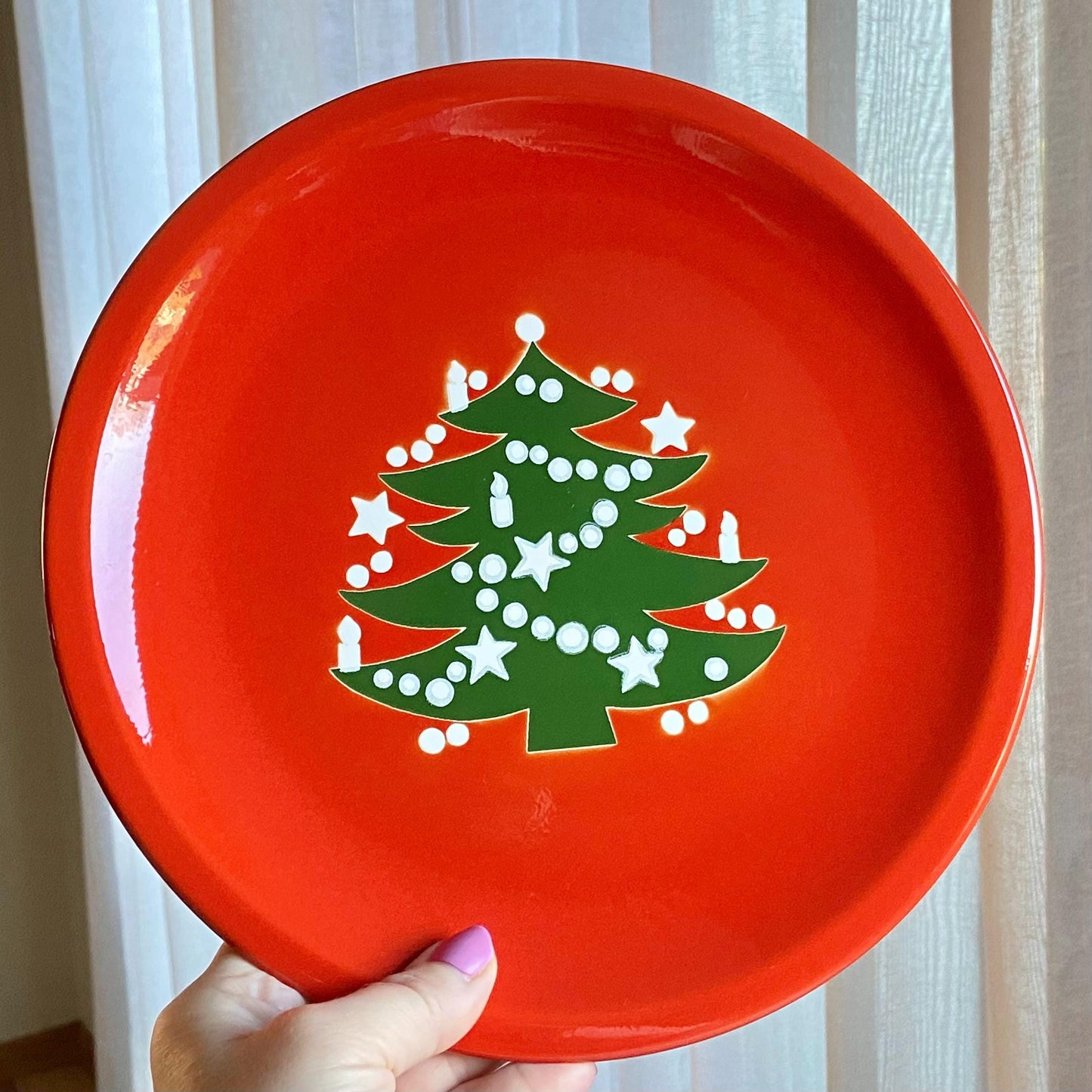Vintage Waechtersbach Red Christmas Tree 10 Inch Dinner Plates - 22 Available