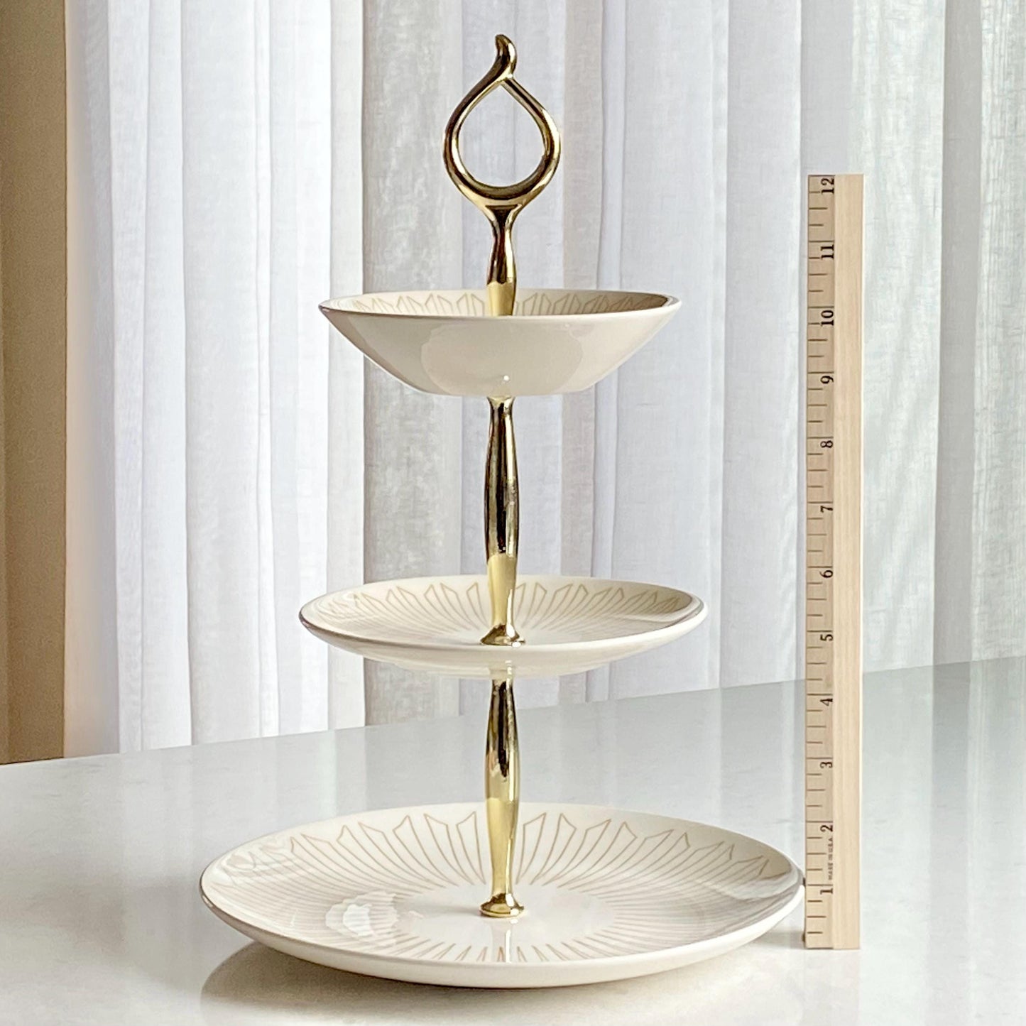Vintage Royal Ironstone Three-Tier Tidbit Stand