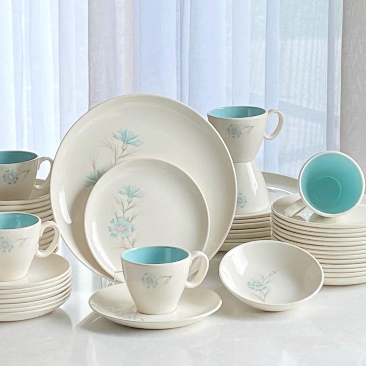 Vintage Taylor Smith Ever Yours Boutonniere Dishes - Service for 18 available, sold in sets of 6 place settings