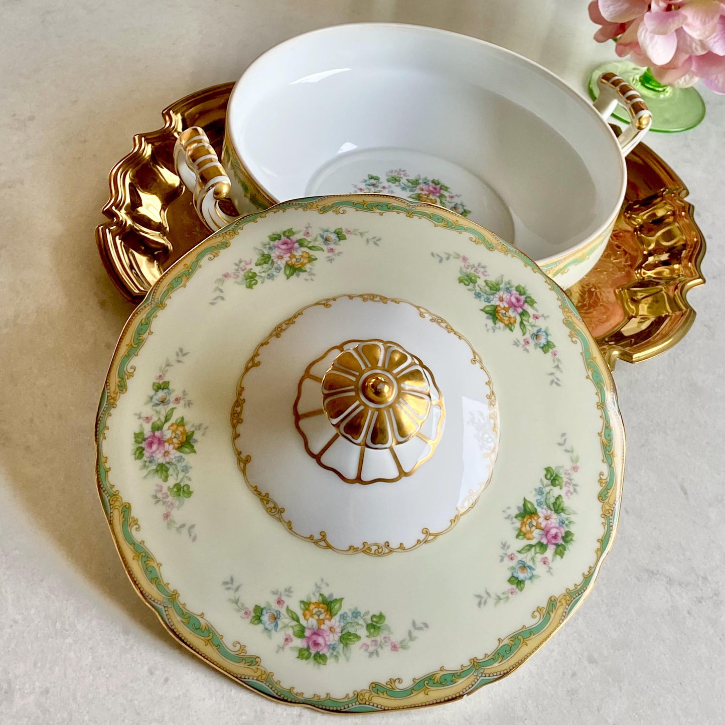 Vintage Noritake Larue Casserole Dish with Lid