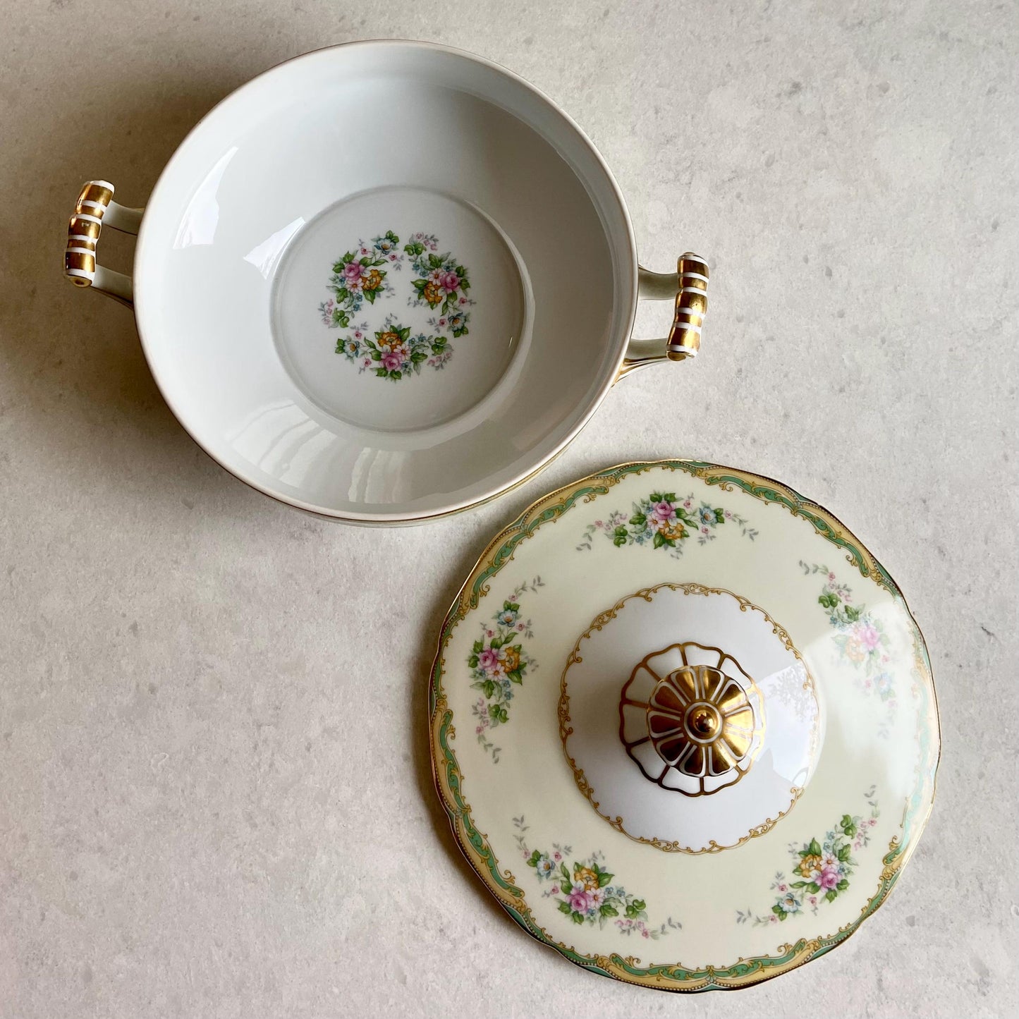 Vintage Noritake Larue Casserole Dish with Lid