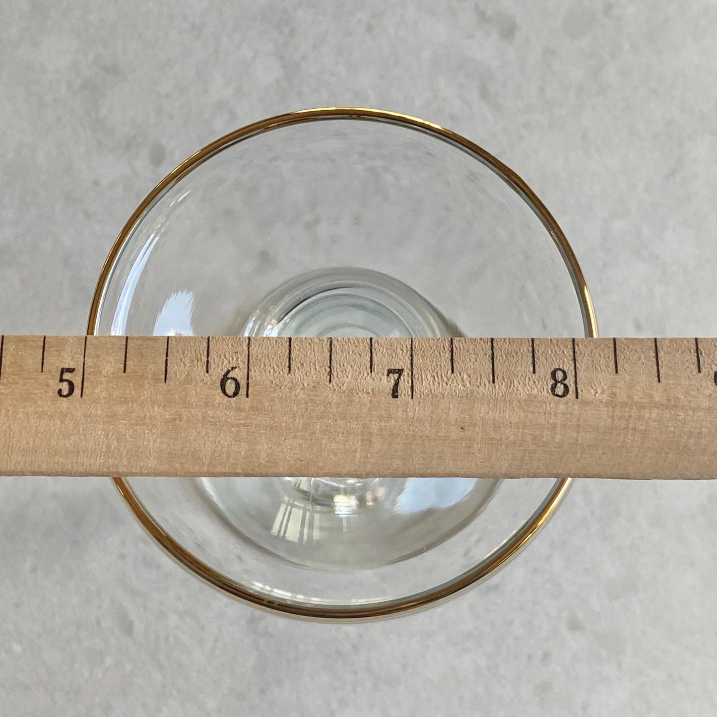 Vintage Gold Rim Candlestick Holders - Set of 2