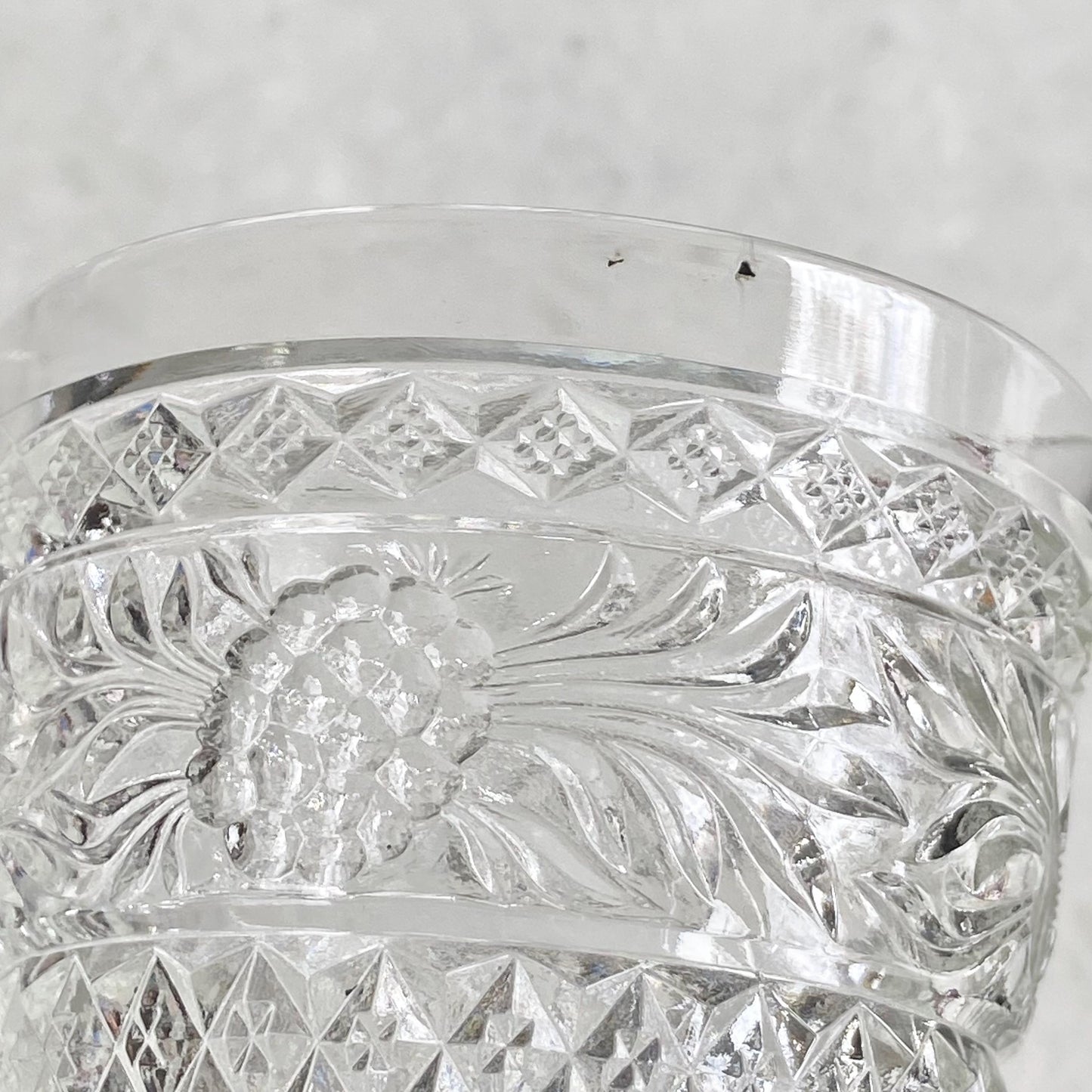 Vintage Imperial Glass Fruit and Leaf Glasses - Set of 7