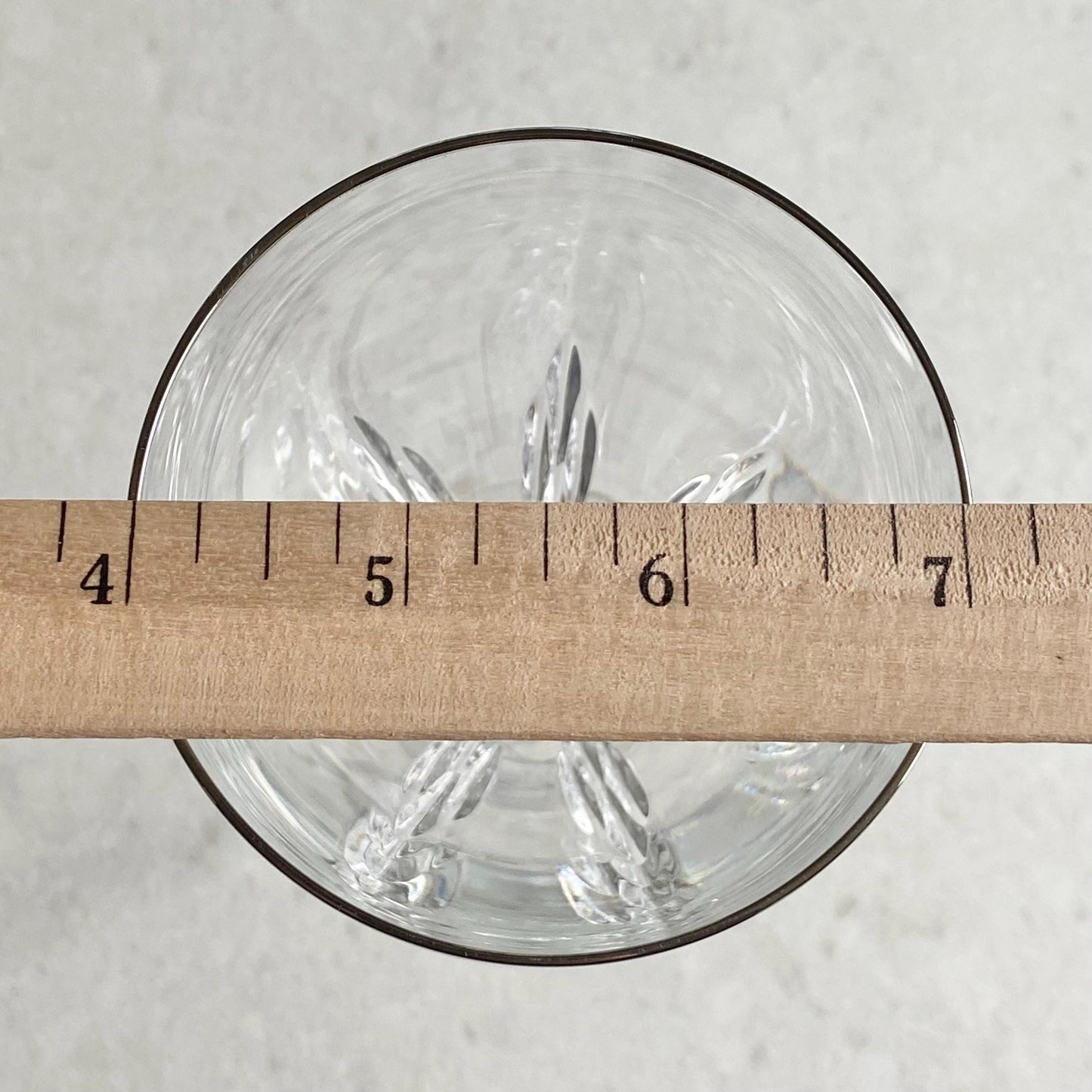 Vintage Lenox Firelight Platinum Trim Glasses (no panel cut) - Set of 12