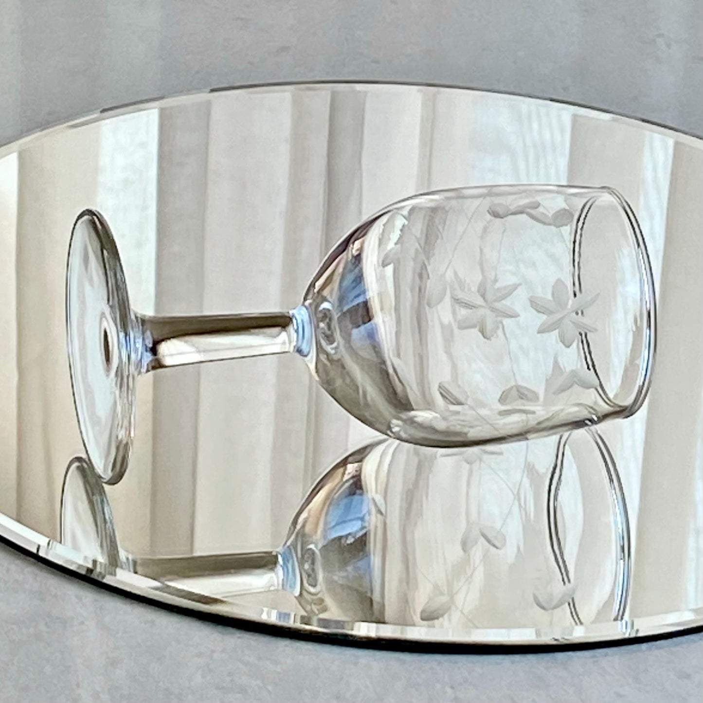 Vintage Etched Glasses - Set of 6