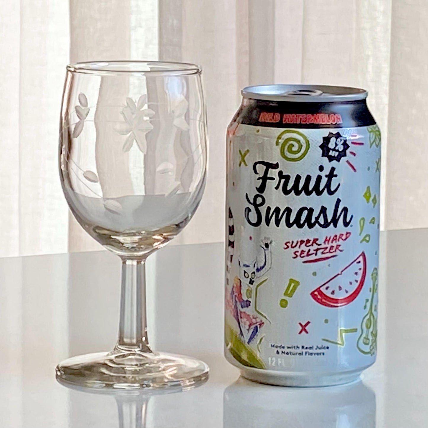 Vintage Etched Glasses - Set of 6