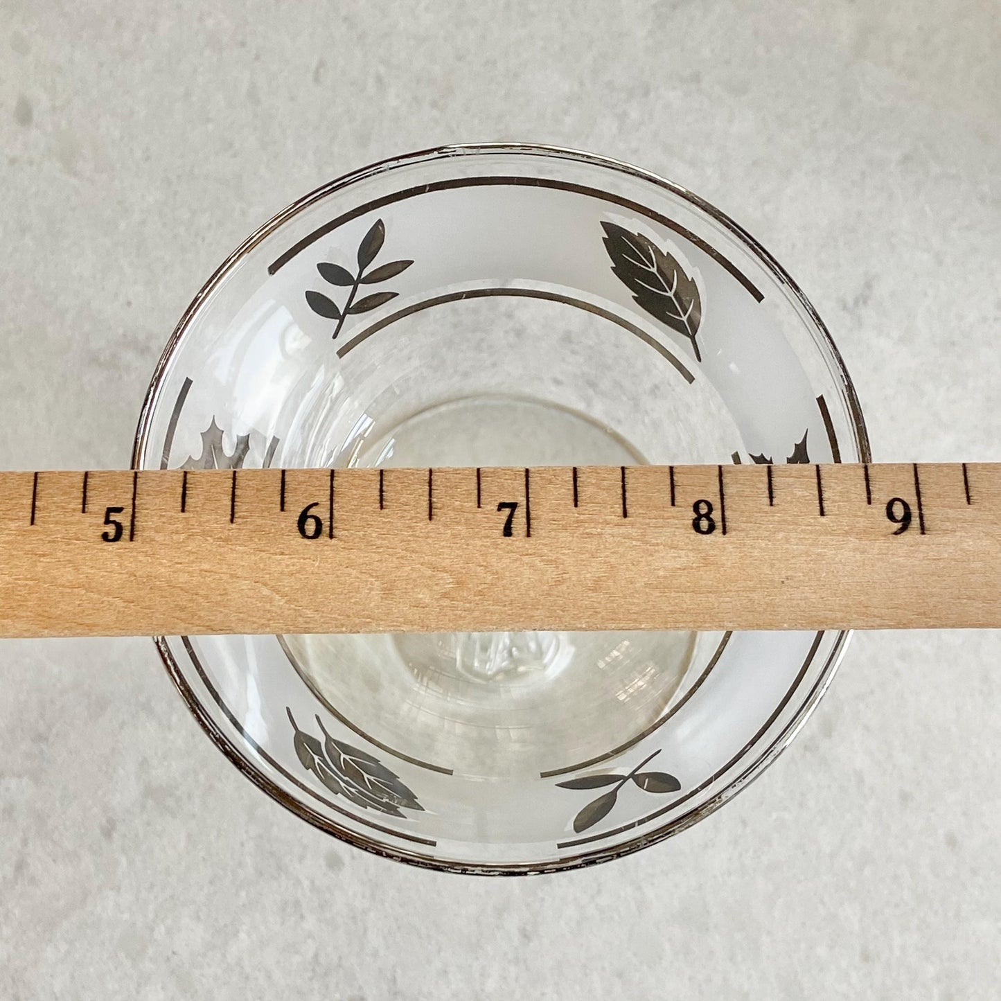 Vintage Libbey Silver Leaf Champagne Coupes / Cocktail Glasses (cirrca 1953 - 1978) - Set of 6