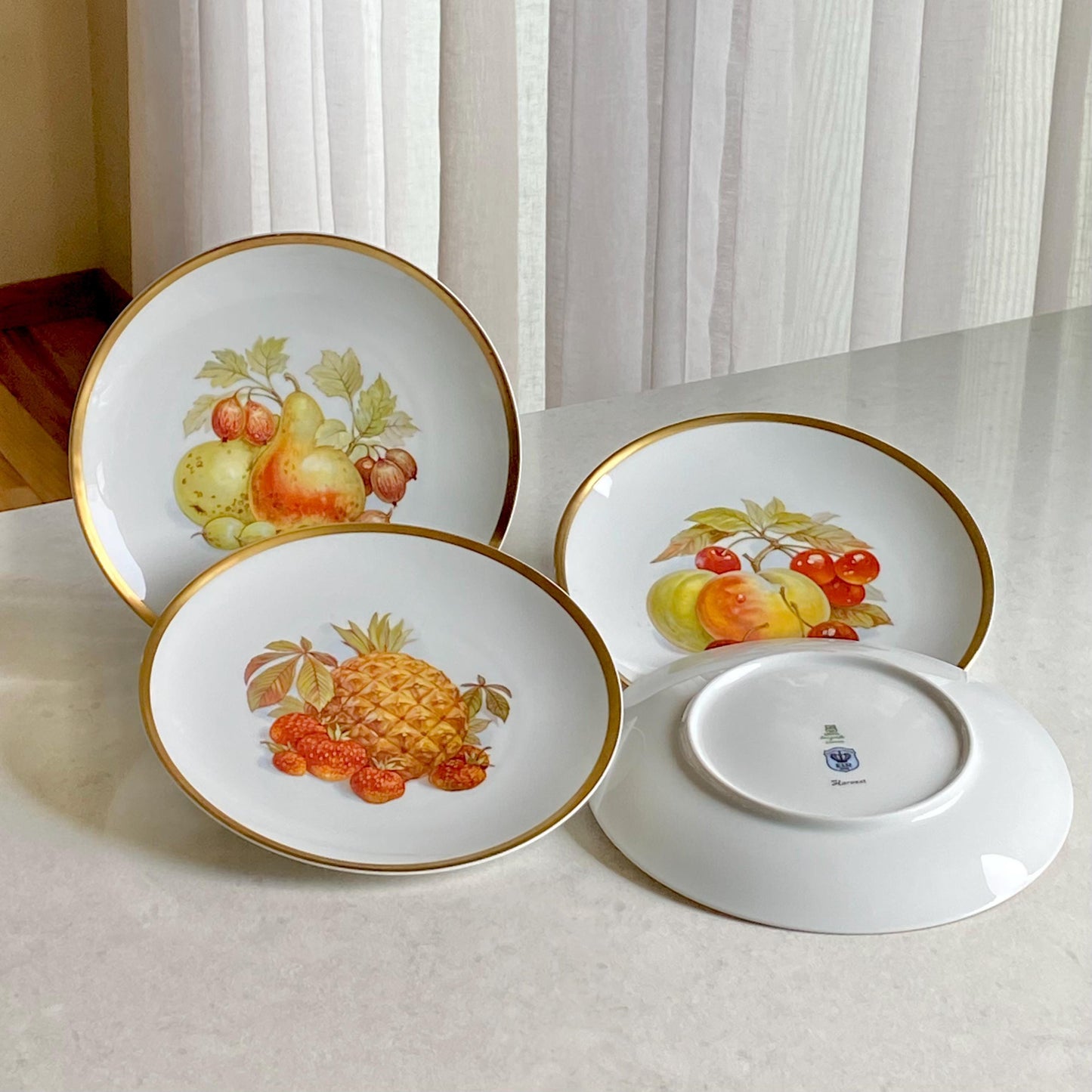 Vintage Jaeger Harvest Plates (circa 1964 - 1970) - Set of 4