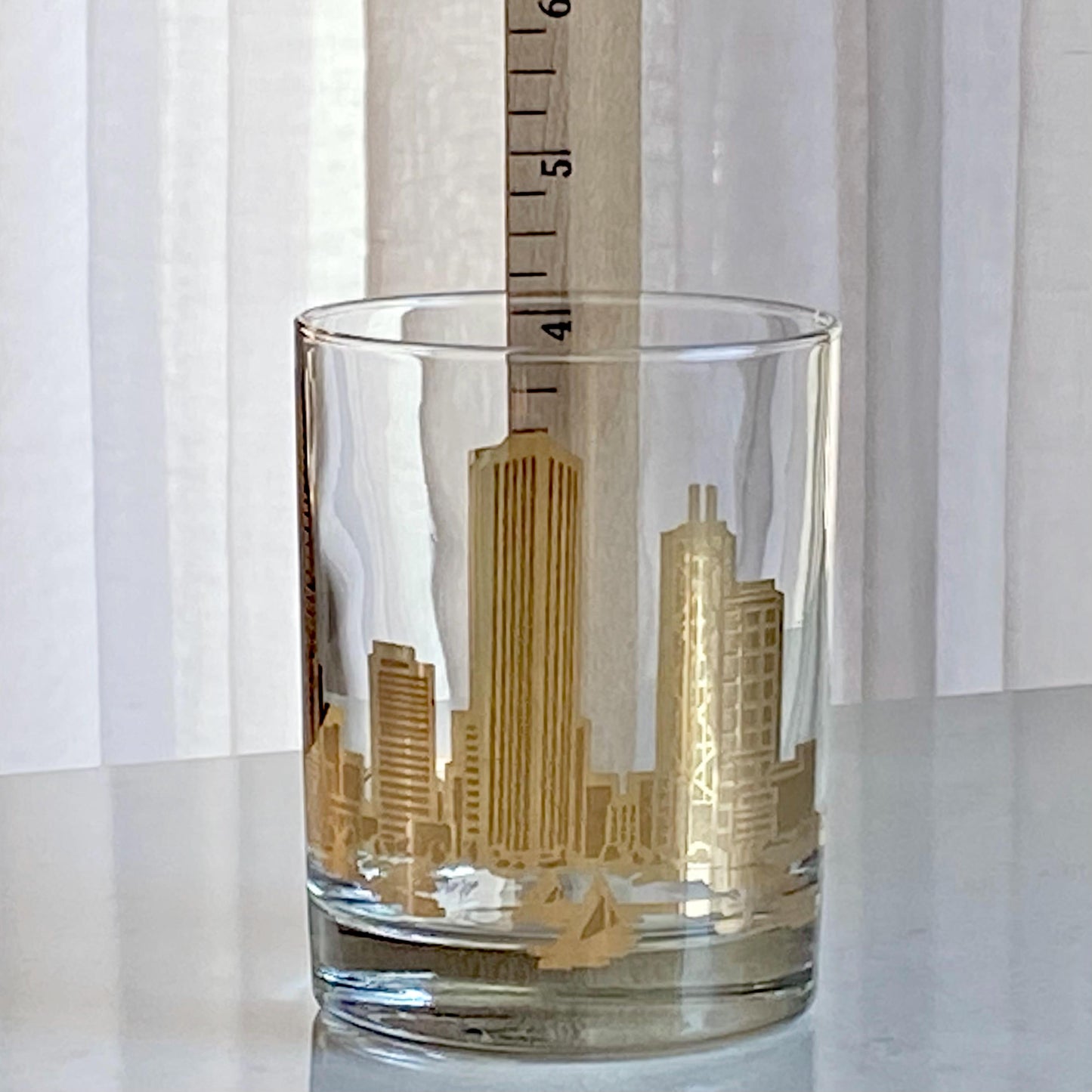Vintage Marshall Field's Chicago Skyline Glasses - Set of 4
