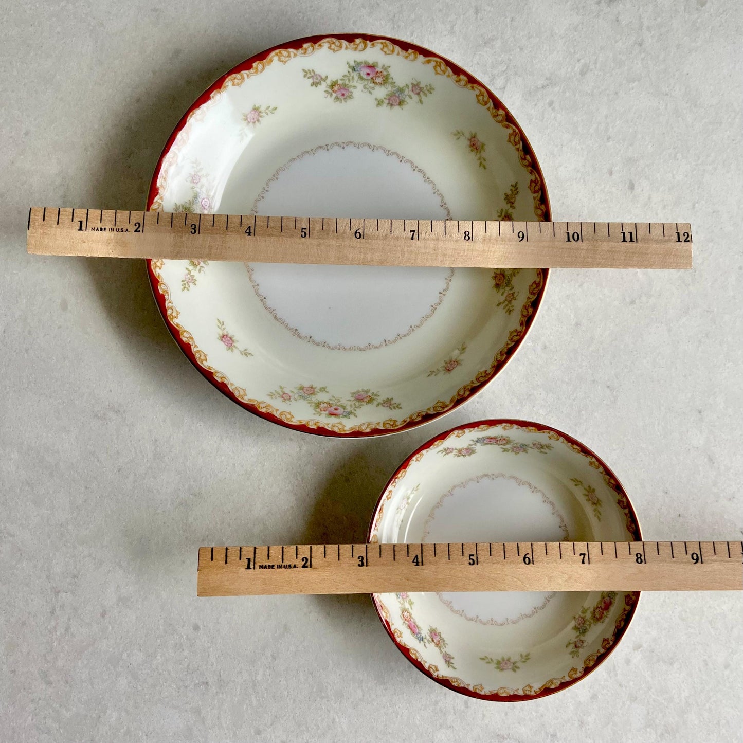Vintage Cherry China (circa 1945 - 1952) - 3 sizes of plates and 2 sizes of bowls available