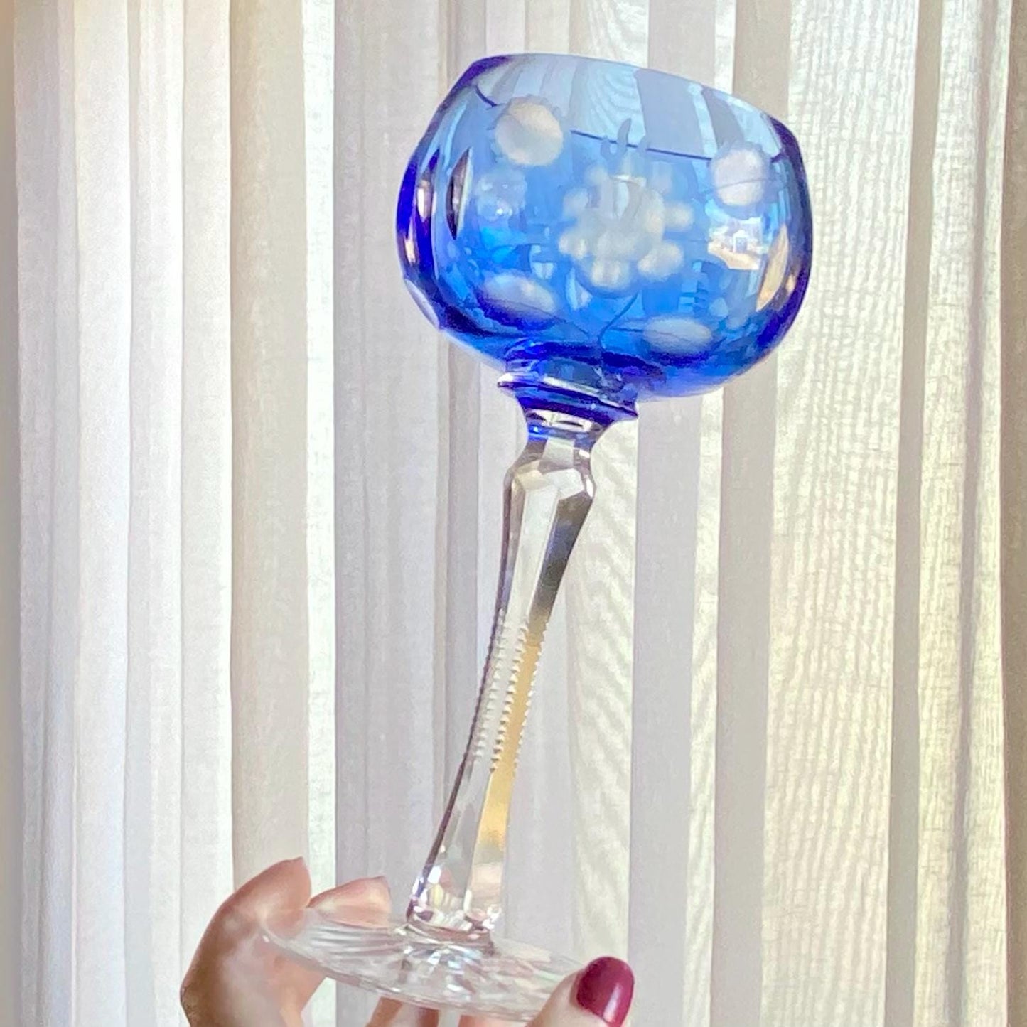 Vintage Cut to Clear Glasses - Set of 2