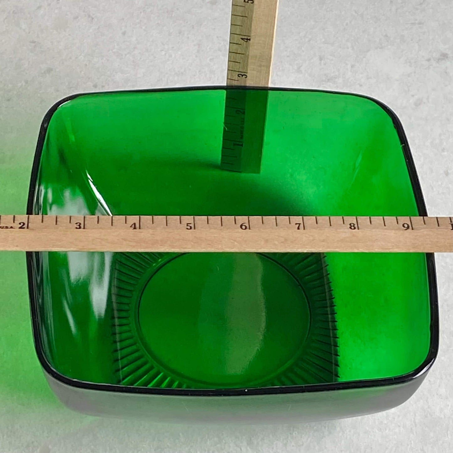 Vintage Anchor Hocking Forest Green Charm (circa 1950 - 1954) - Two platters, bowl and three sugar and creamer sets available.