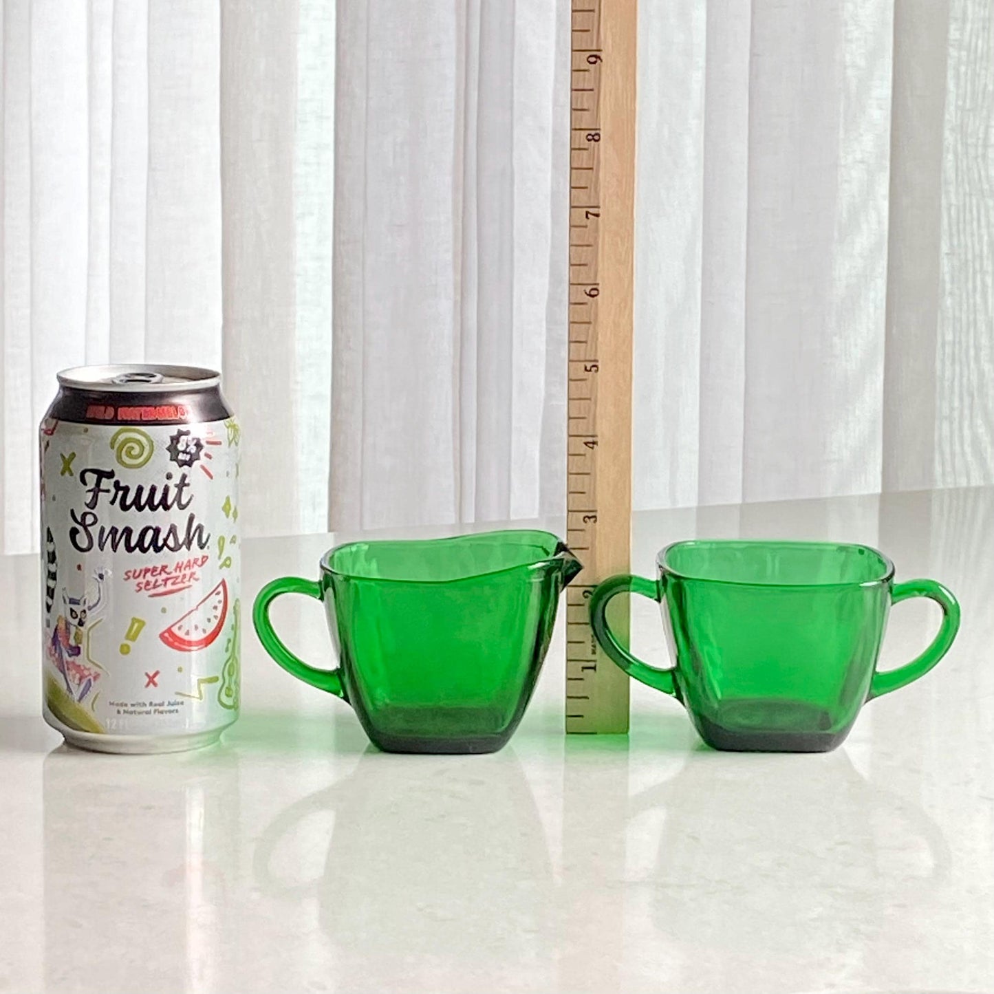 Vintage Anchor Hocking Forest Green Charm (circa 1950 - 1954) - Two platters, bowl and three sugar and creamer sets available.