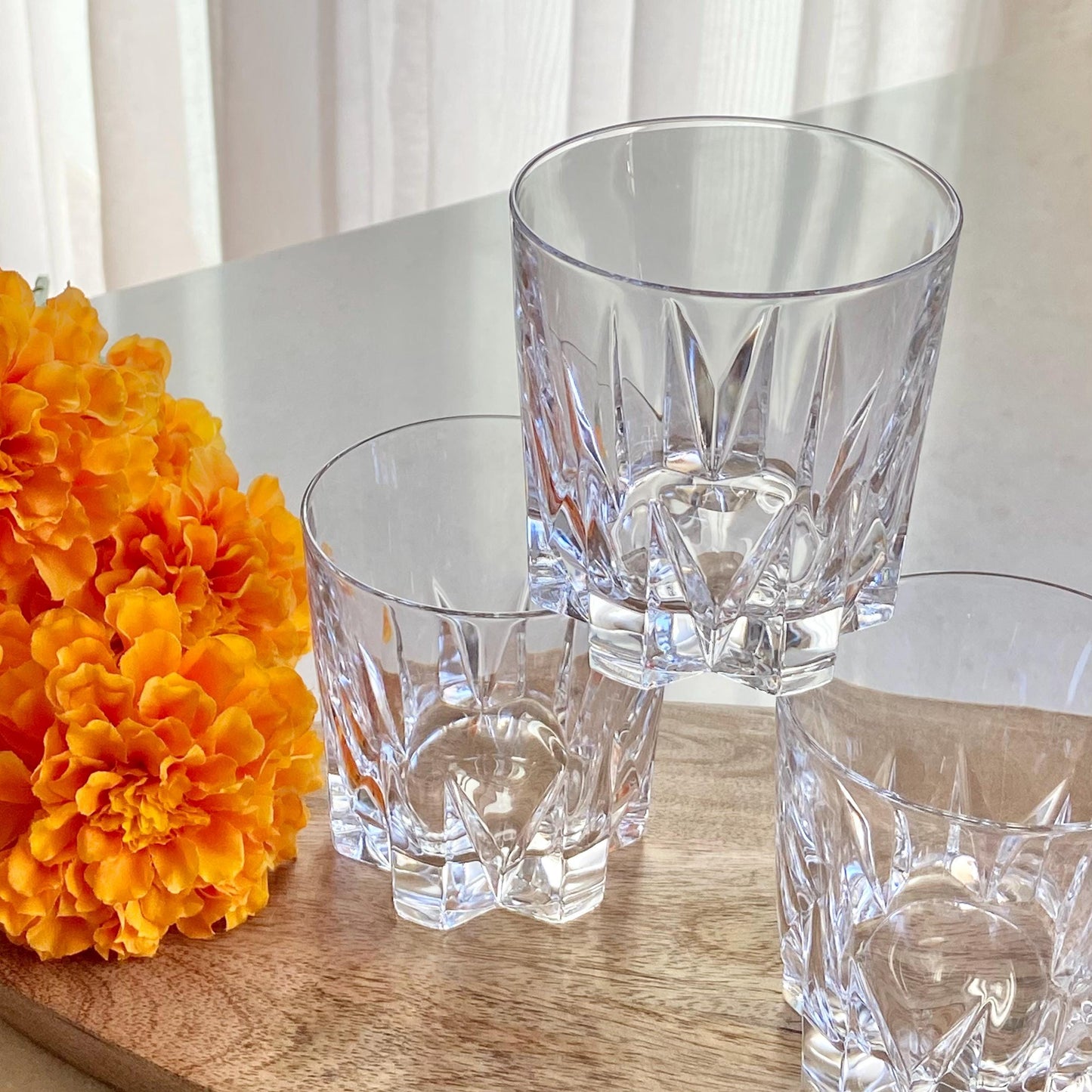 Vintage Cristal D'Arques-Durand Chaumont Glasses - Set of 4 Tumblers
