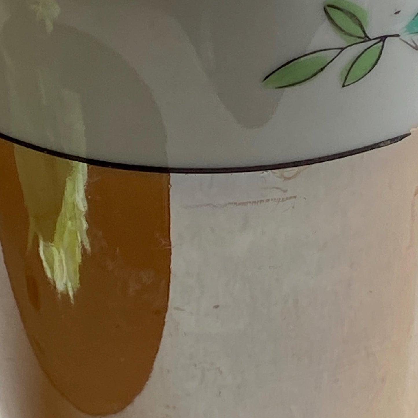 Vintage Hand Painted Lusterware Japanese Vase