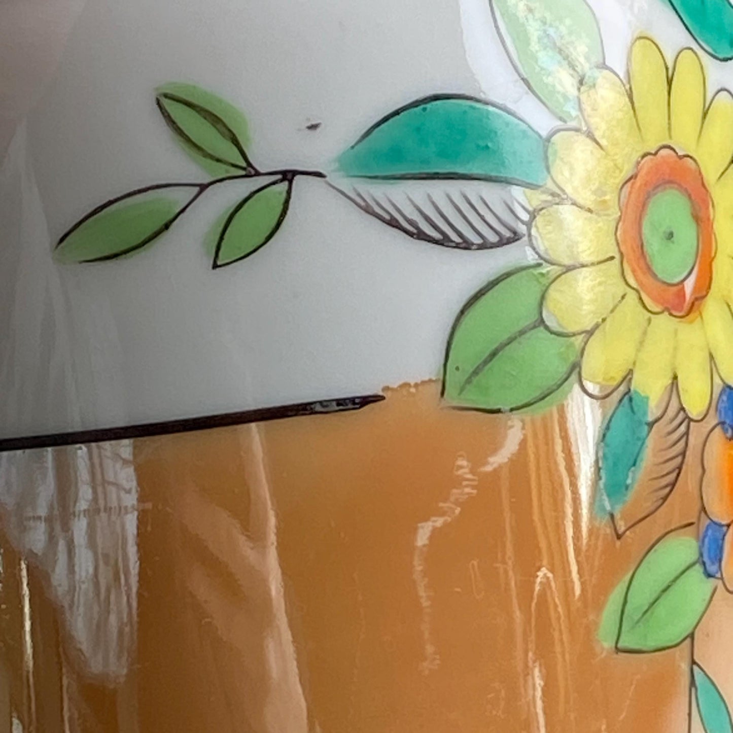 Vintage Hand Painted Lusterware Japanese Vase