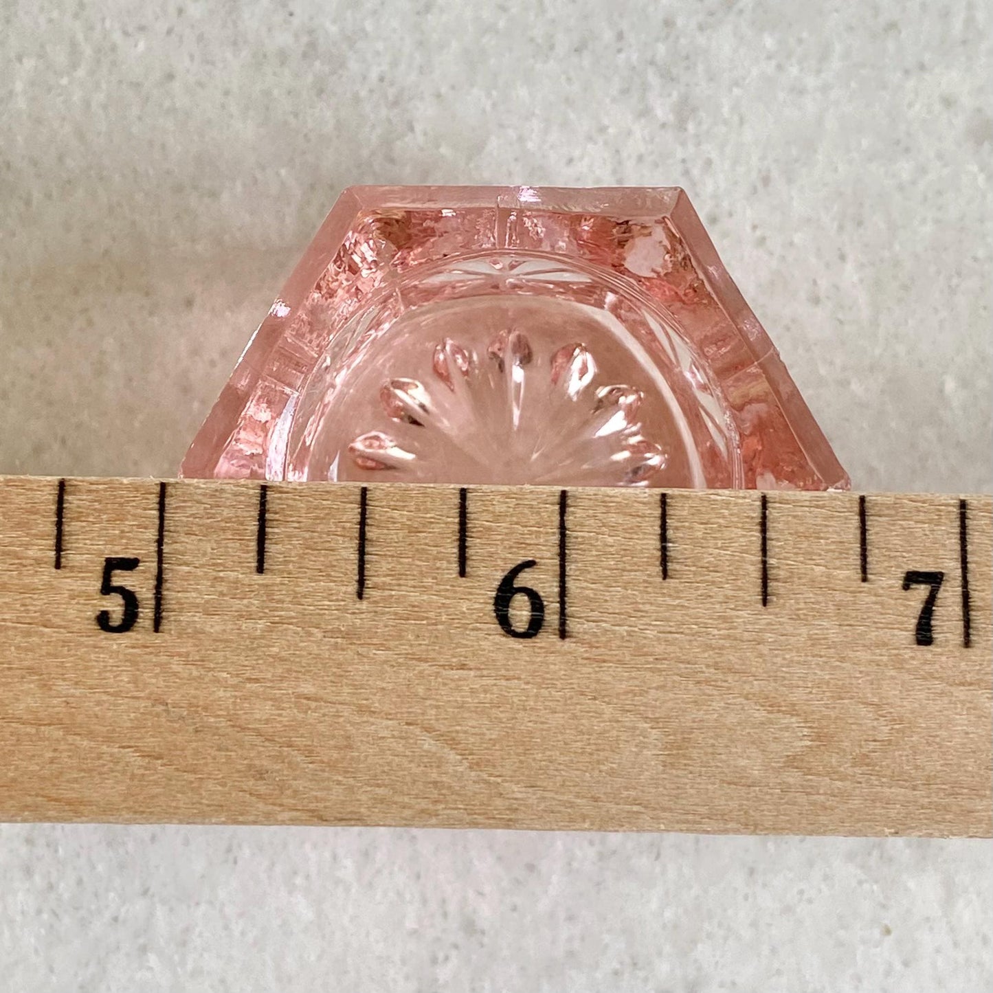Vintage Pink Hexagonal Salt Dips - Set of 6