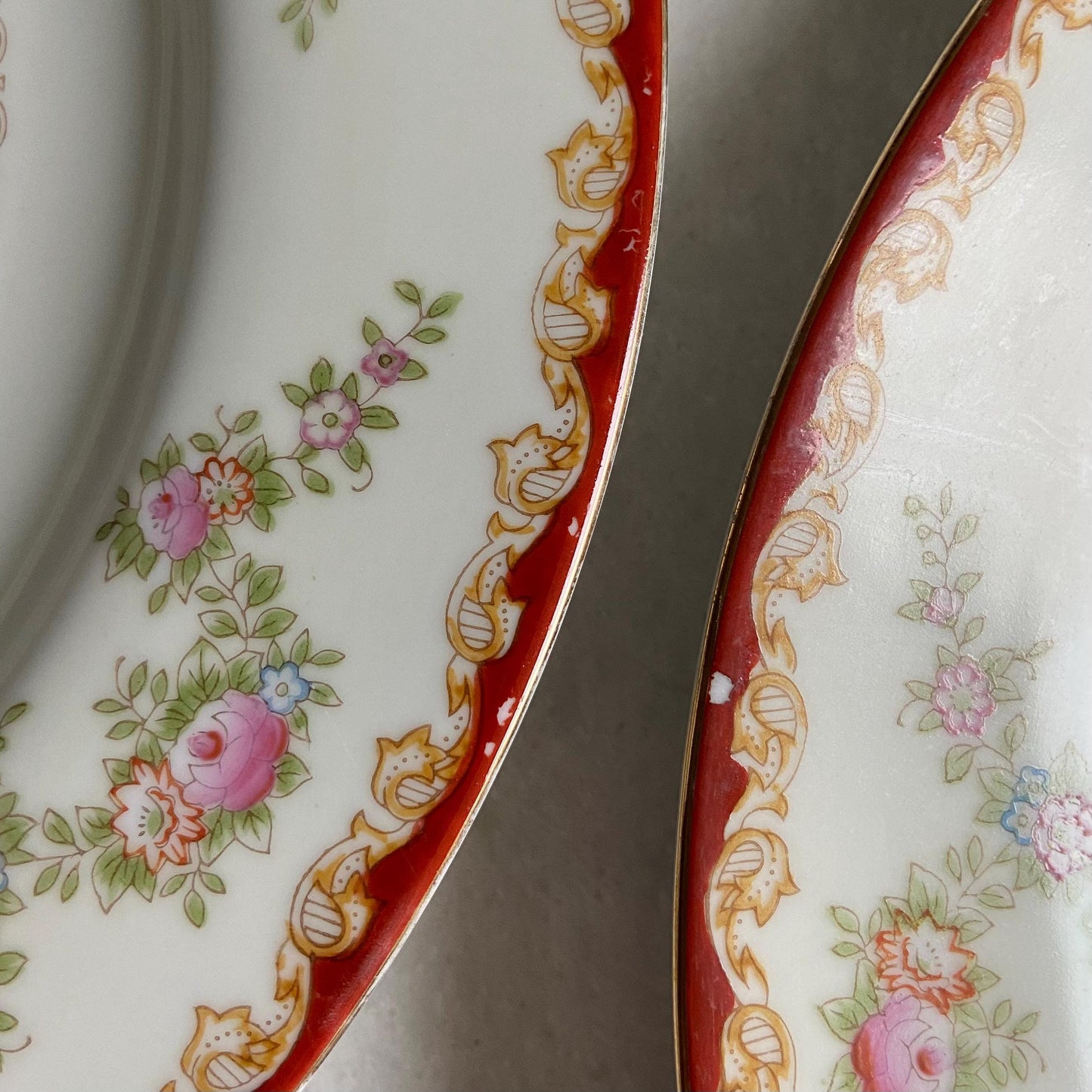 Vintage Cherry China (circa 1945 - 1952) - 3 sizes of plates and 2 sizes of bowls available