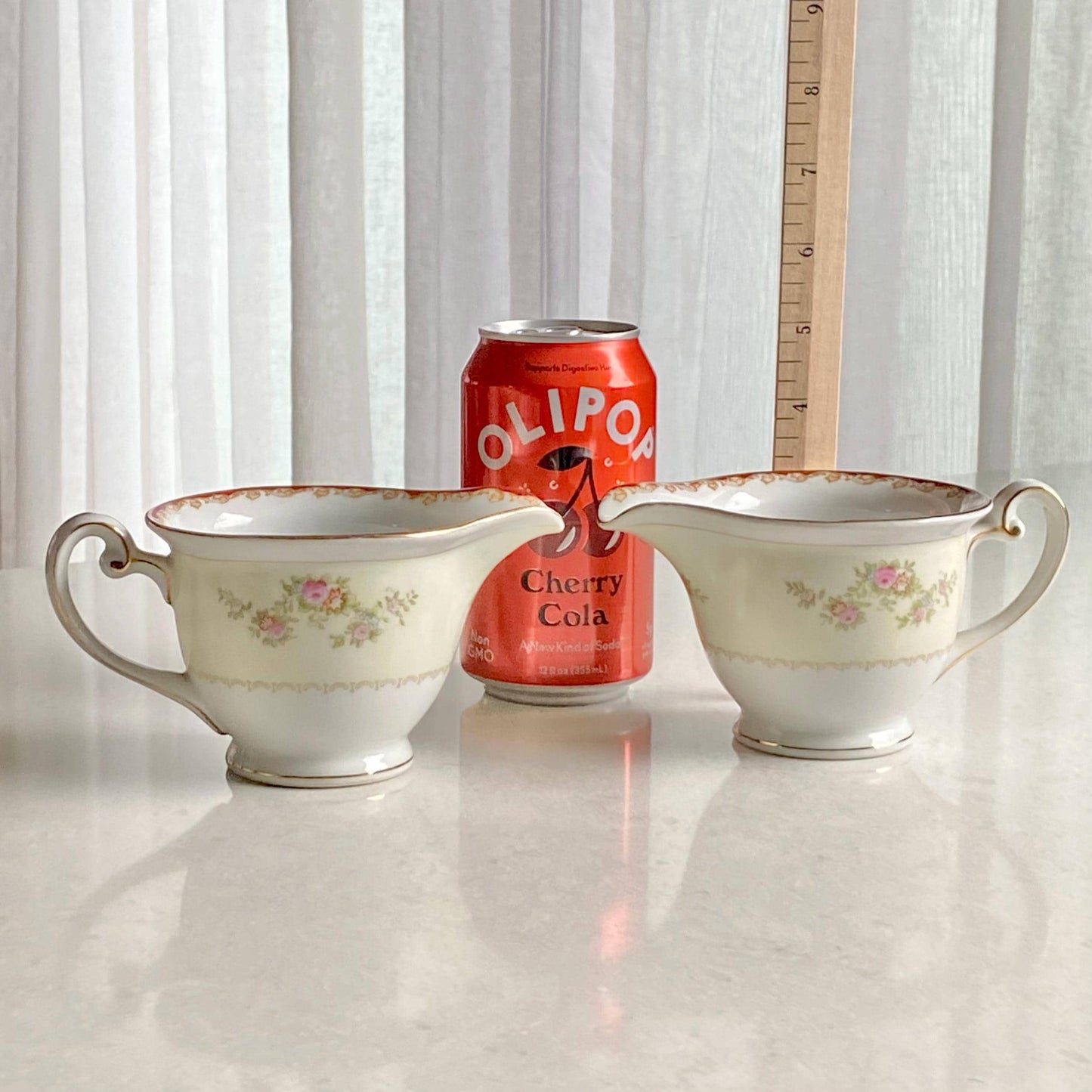 Vintage Cherry China (circa 1945 - 1952) - Platter, Bowl and 2 Creamers/Gravy/Sauce Boats Available