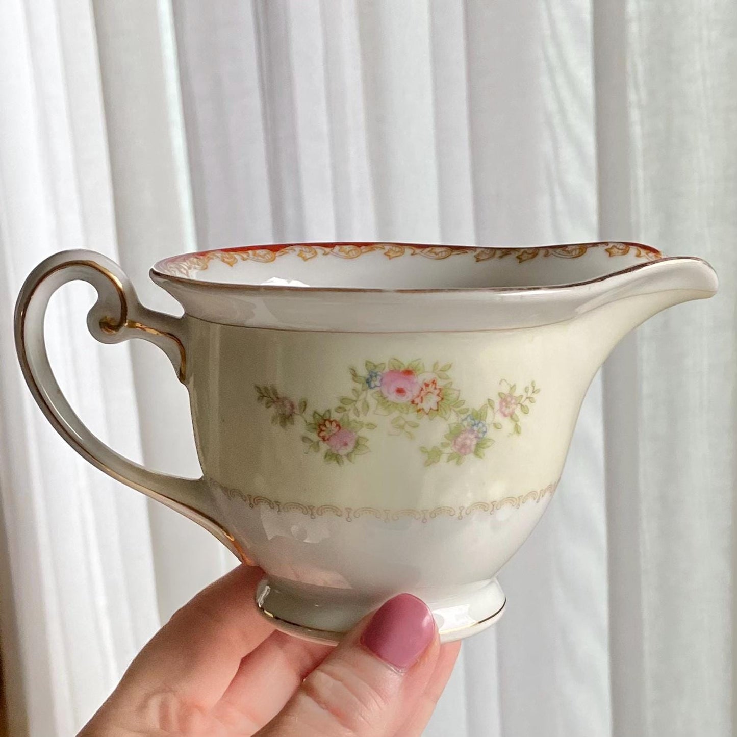 Vintage Cherry China (circa 1945 - 1952) - Platter, Bowl and 2 Creamers/Gravy/Sauce Boats Available