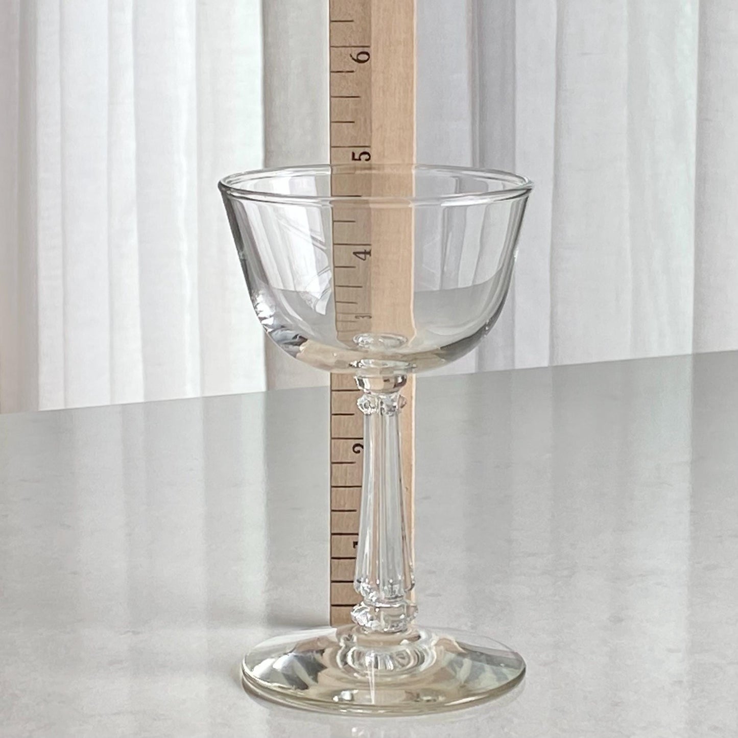 Vintage Libbey Pillar Stem Glasses - Set of 7