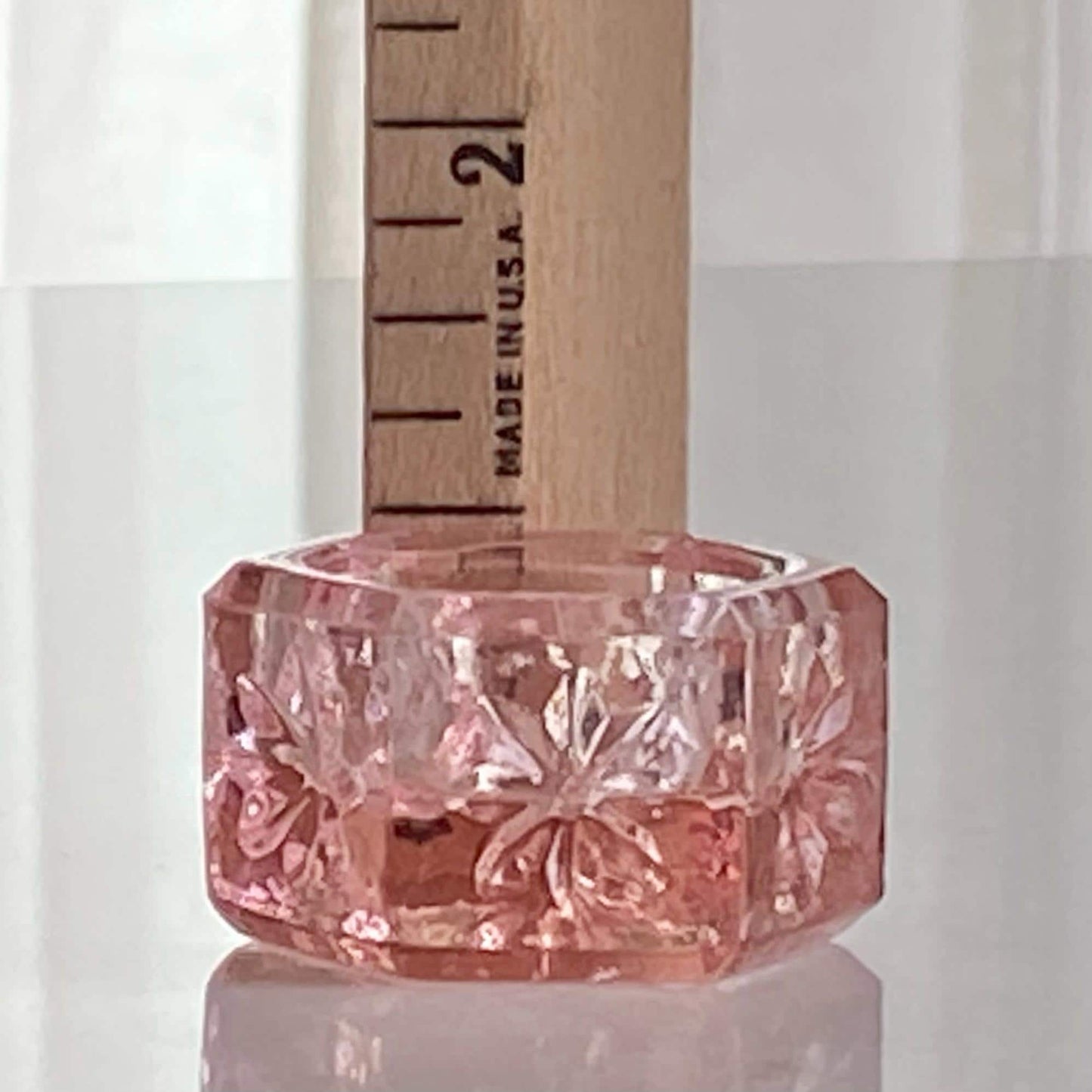 Vintage Pink Hexagonal Salt Dips - Set of 6