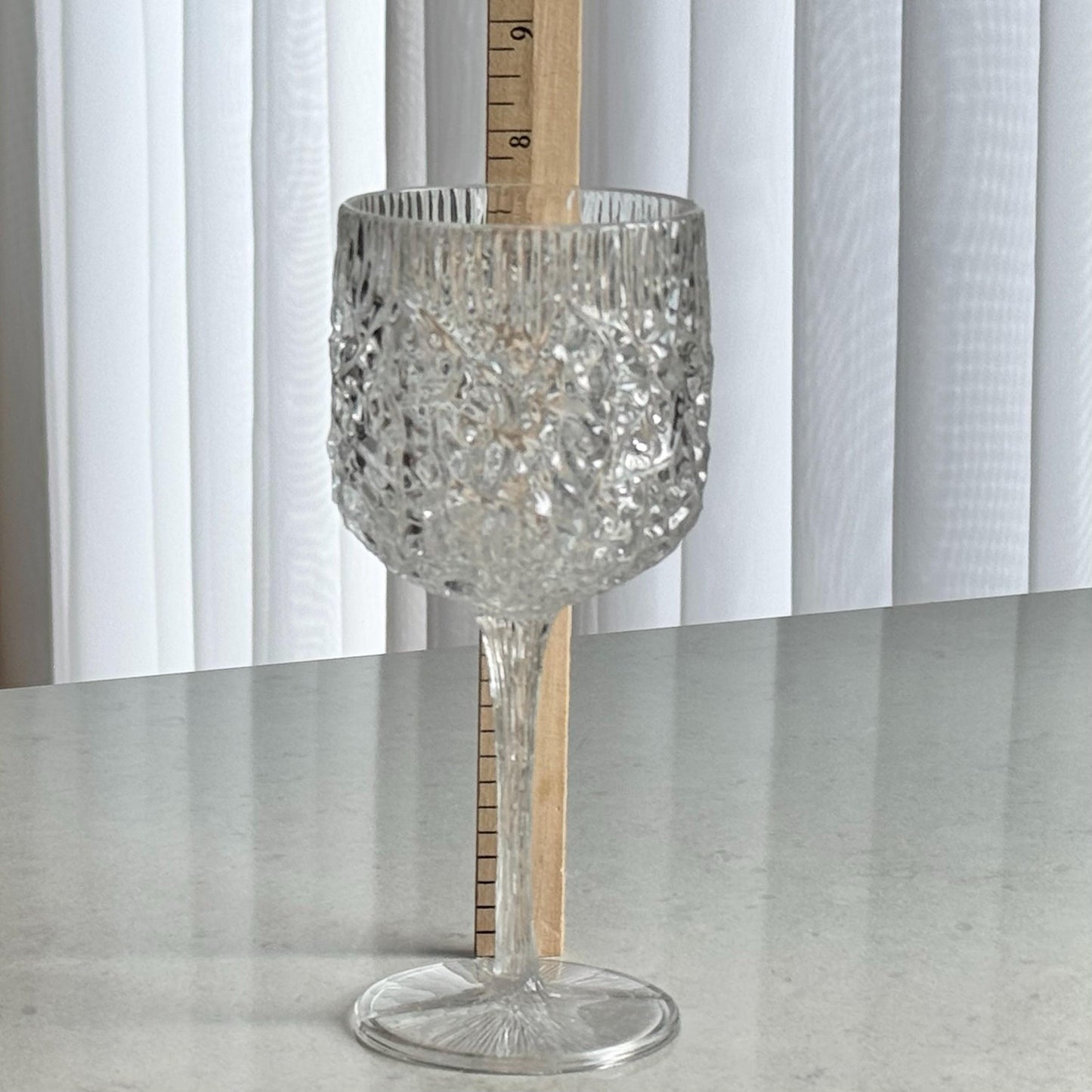 Vintage Acrylic Glasses - Set of 4 Goblets