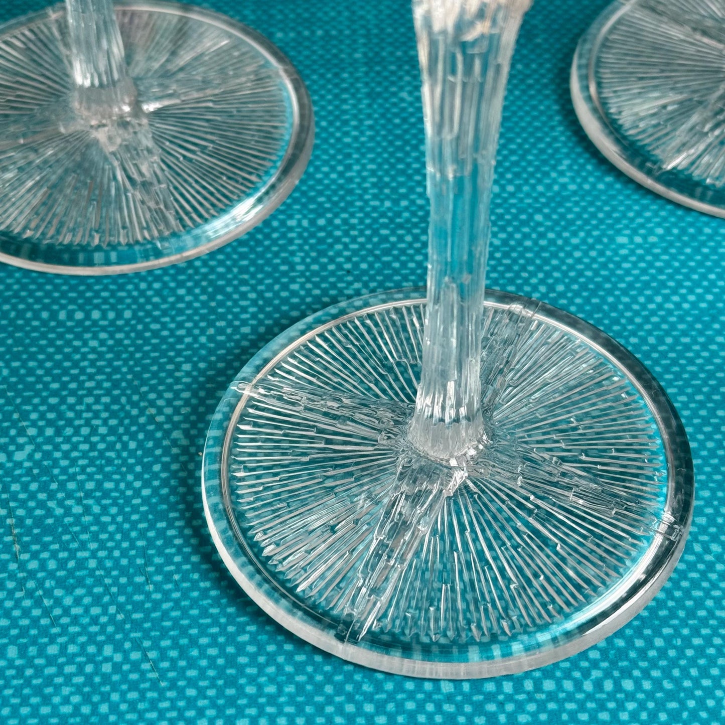 Vintage Acrylic Glasses - Set of 4 Goblets